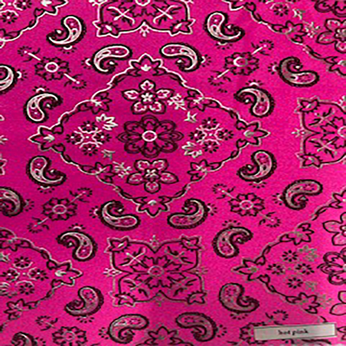Stretch Nylon Spandex Fabric with Bandana Design and Foil | Spandex Palace
