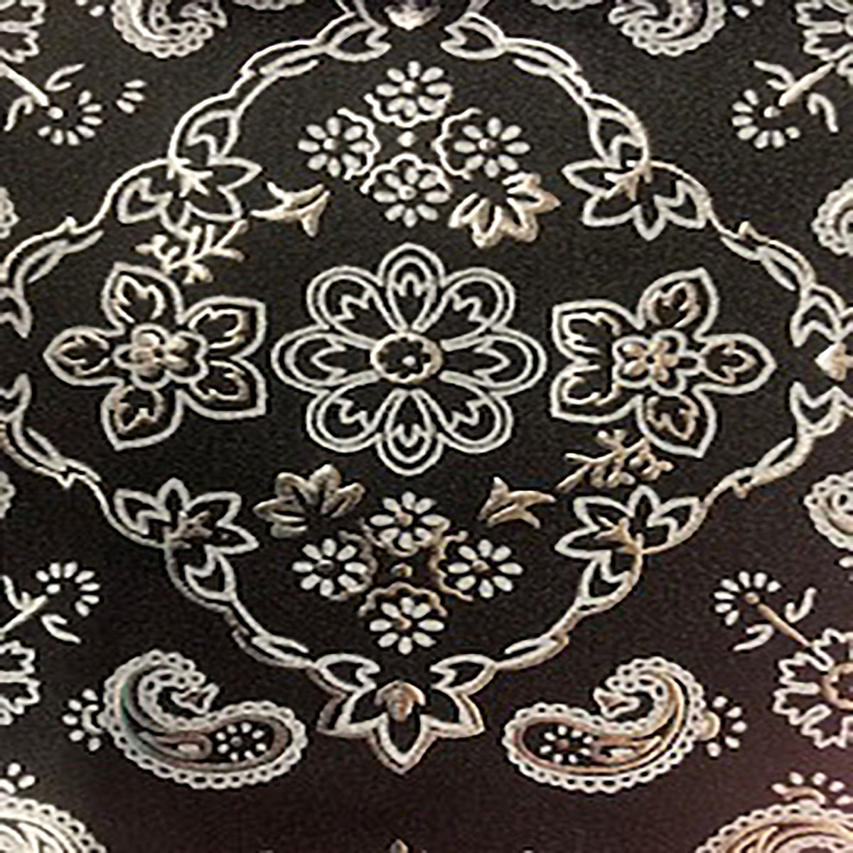 Stretch Nylon Spandex Fabric with Bandana Design and Foil | Spandex Palace