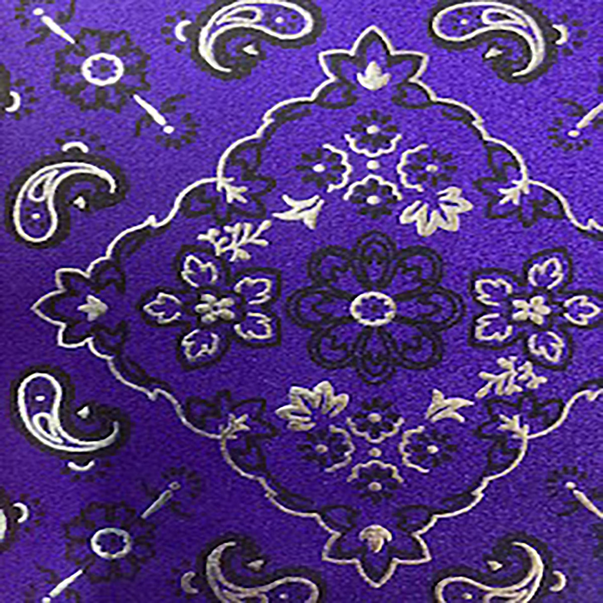 Stretch Nylon Spandex Fabric with Bandana Design and Foil | Spandex Palace