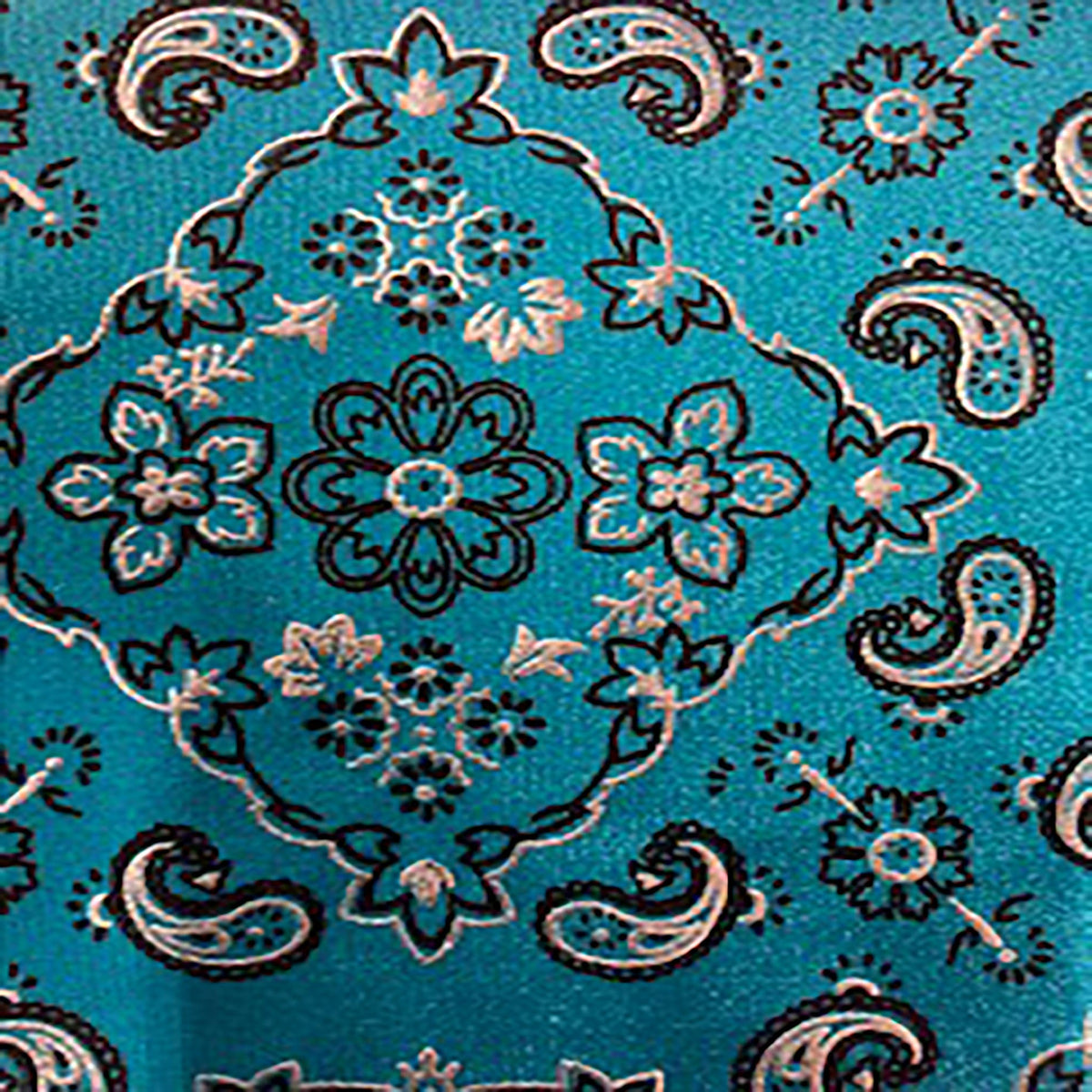Stretch Nylon Spandex Fabric with Bandana Design and Foil | Spandex Palace