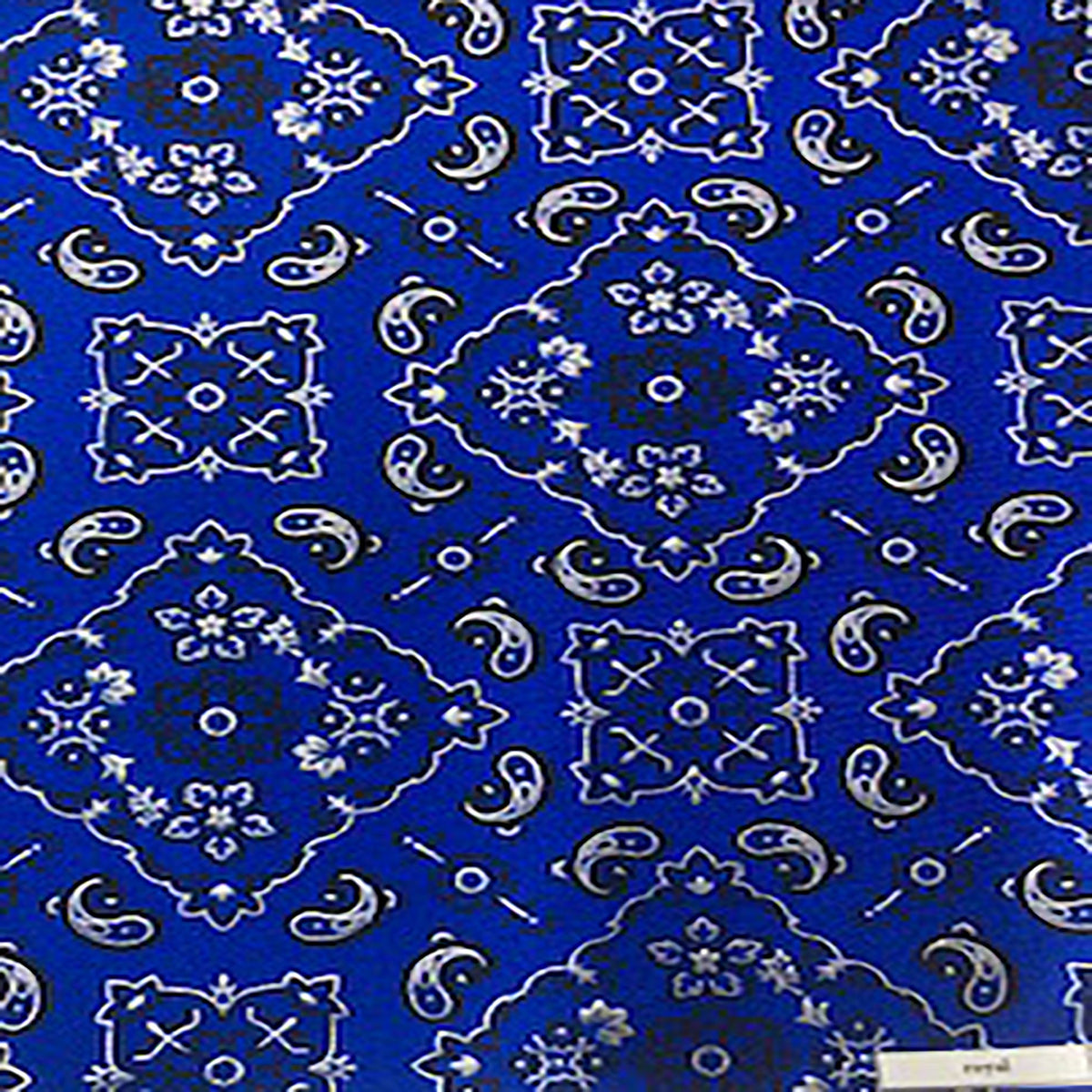 Stretch Nylon Spandex Fabric with Bandana Design and Foil | Spandex Palace