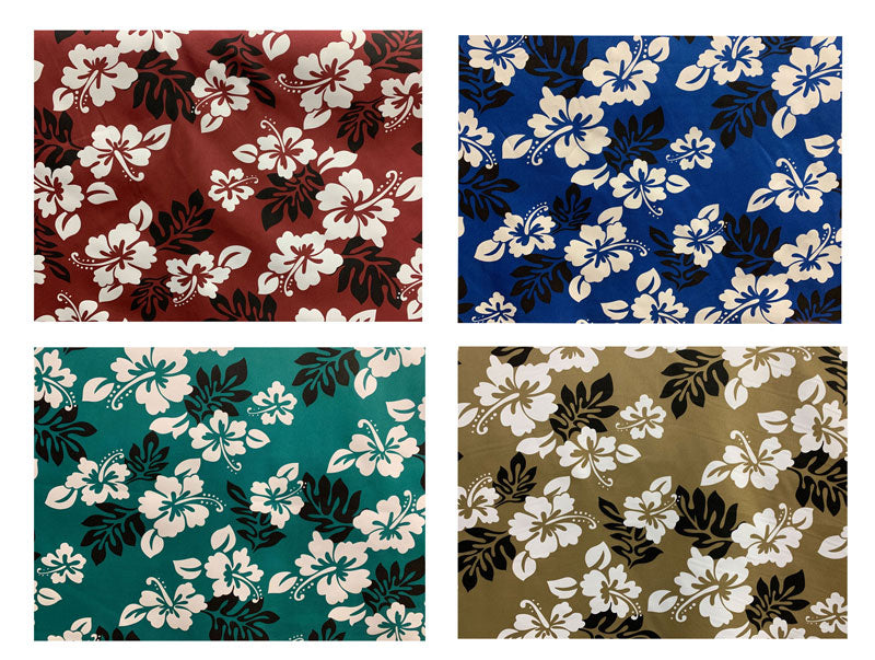 South Pacific Islander Flowers Polyester Fabric  | Islands Fabric