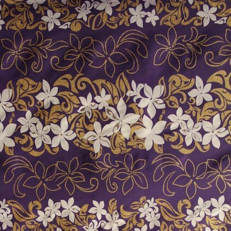 Tiare Garden Glitter Polyester Fabric| Islands Fabric