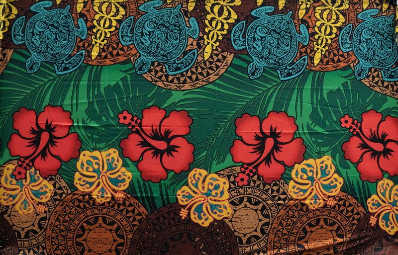 Hibiscus Turtle Assortment Sarong