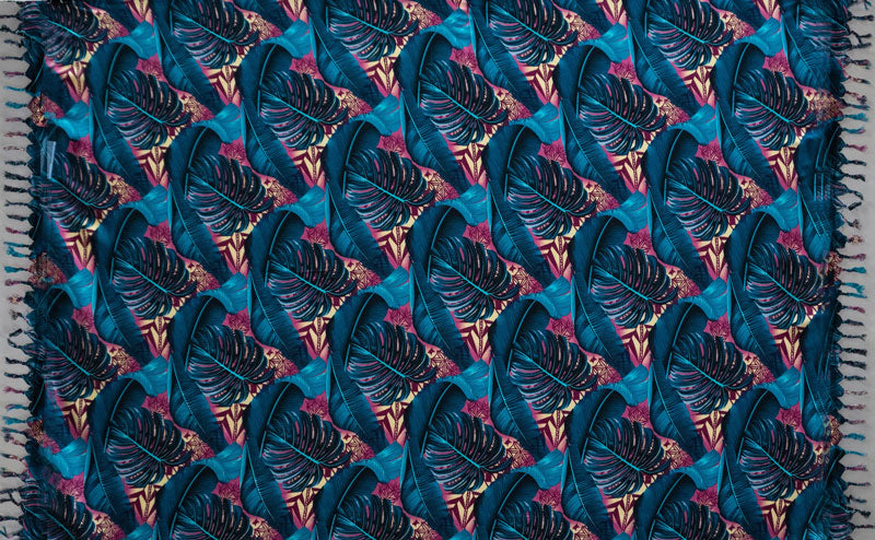 Split Leaf Banana Leaf Sarong with Fringes