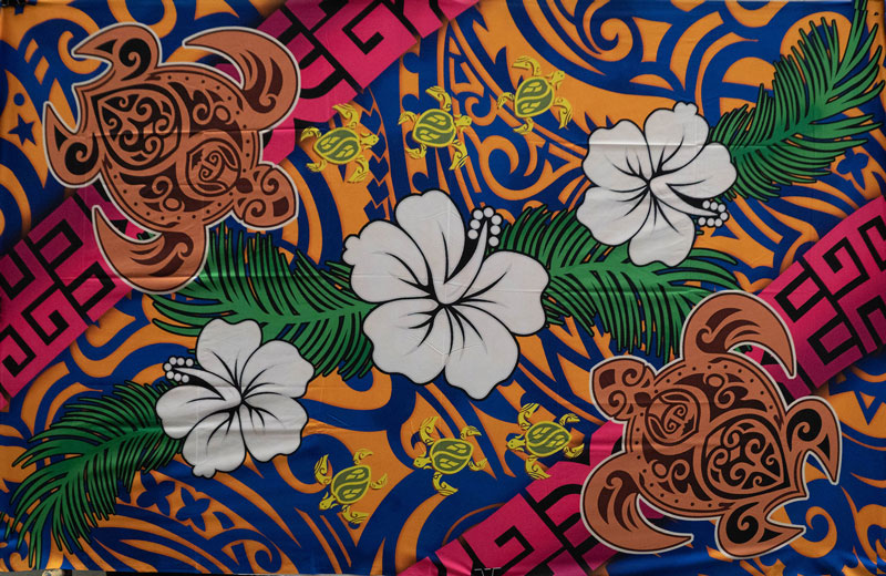 Hibiscus Turtle Assortment Sarong