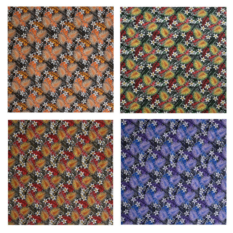 Tiare Split Leaf Monstera Poly-Cotton Fabric | Islands Fabric