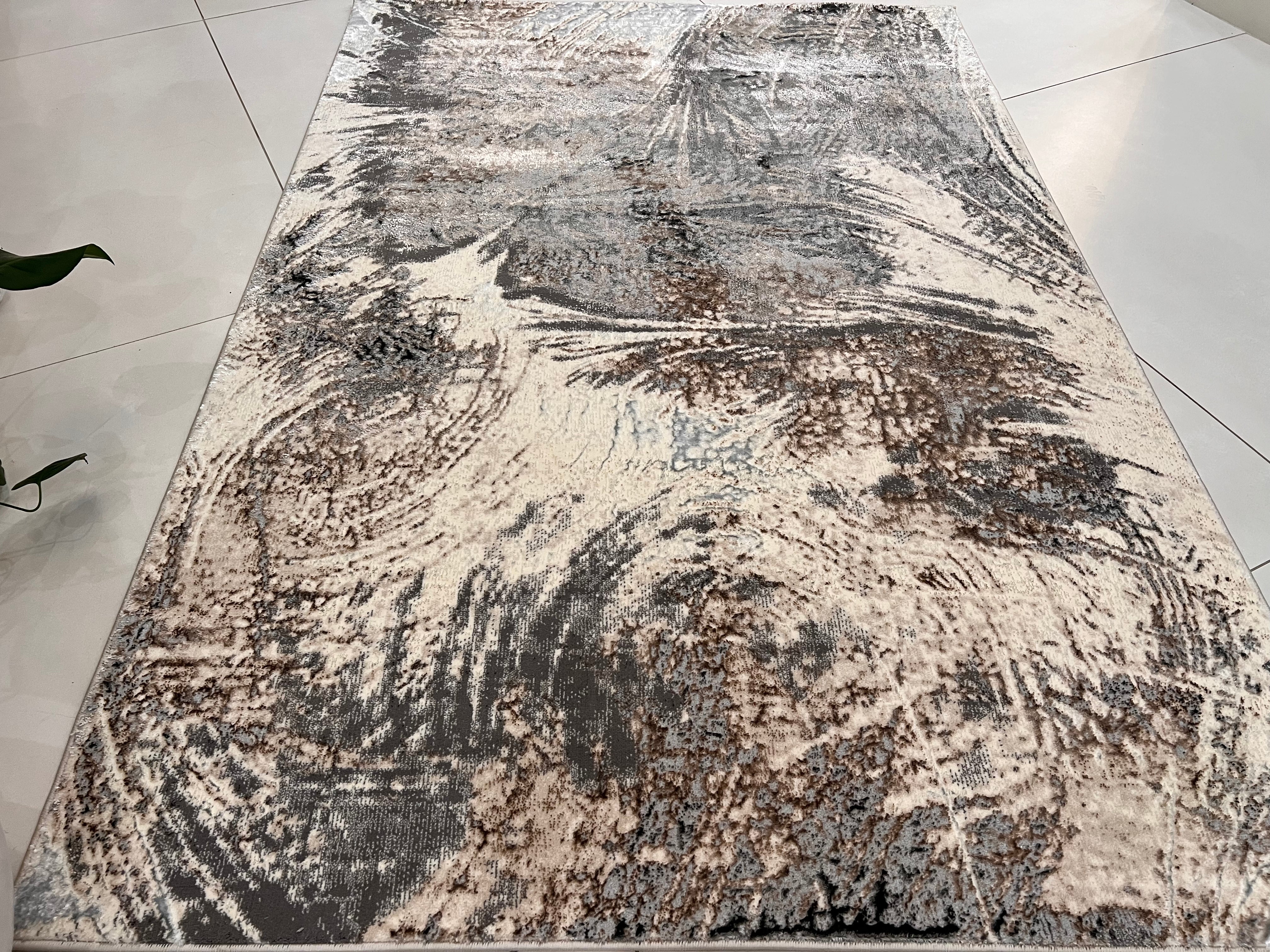 Color-Changing Polyester Viscose Blend Area Rug | Style# BIV 606 - Flat Weave Rug