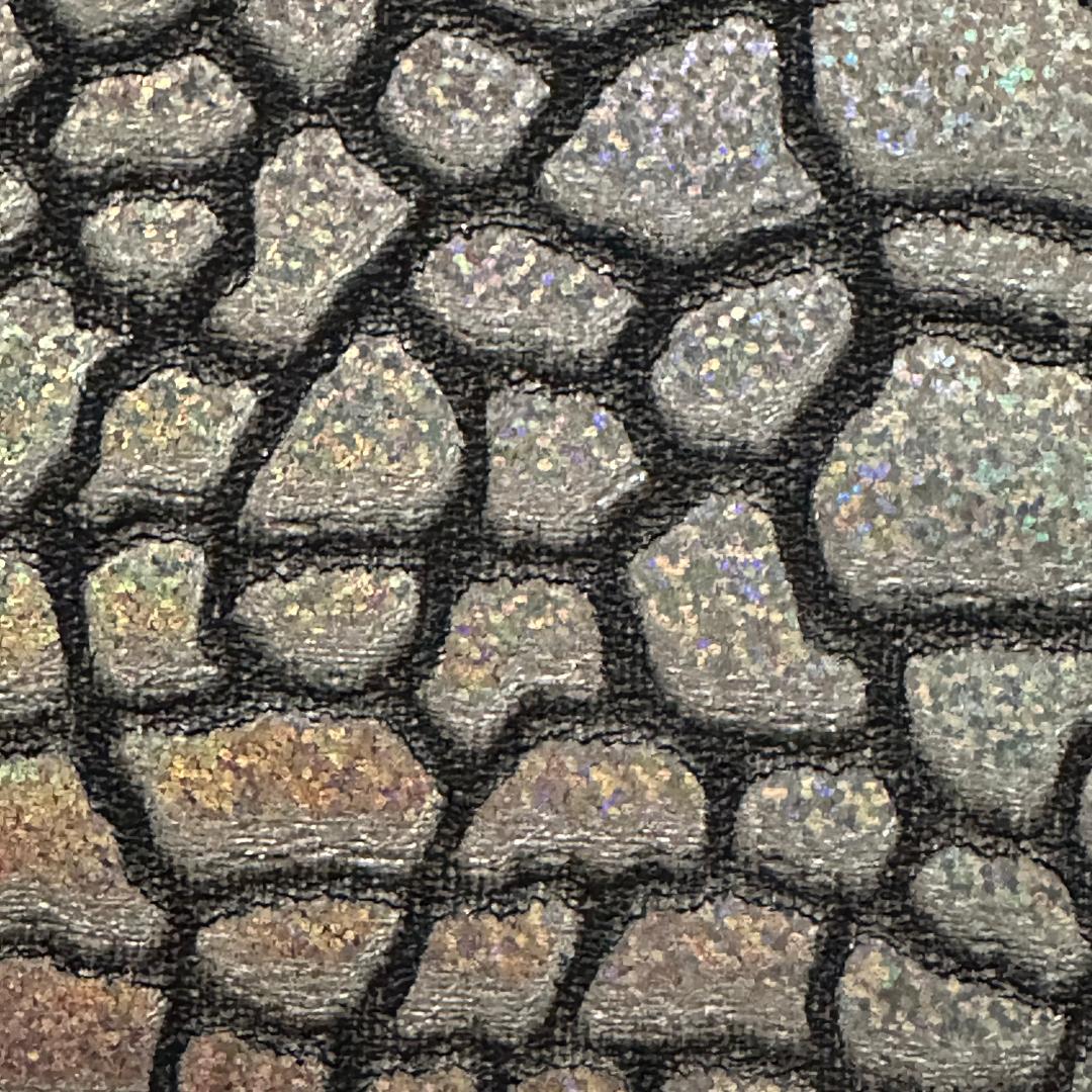 Giraffe Embossed Hologram Velvet Poly Stretch Fabric | Spandex palace