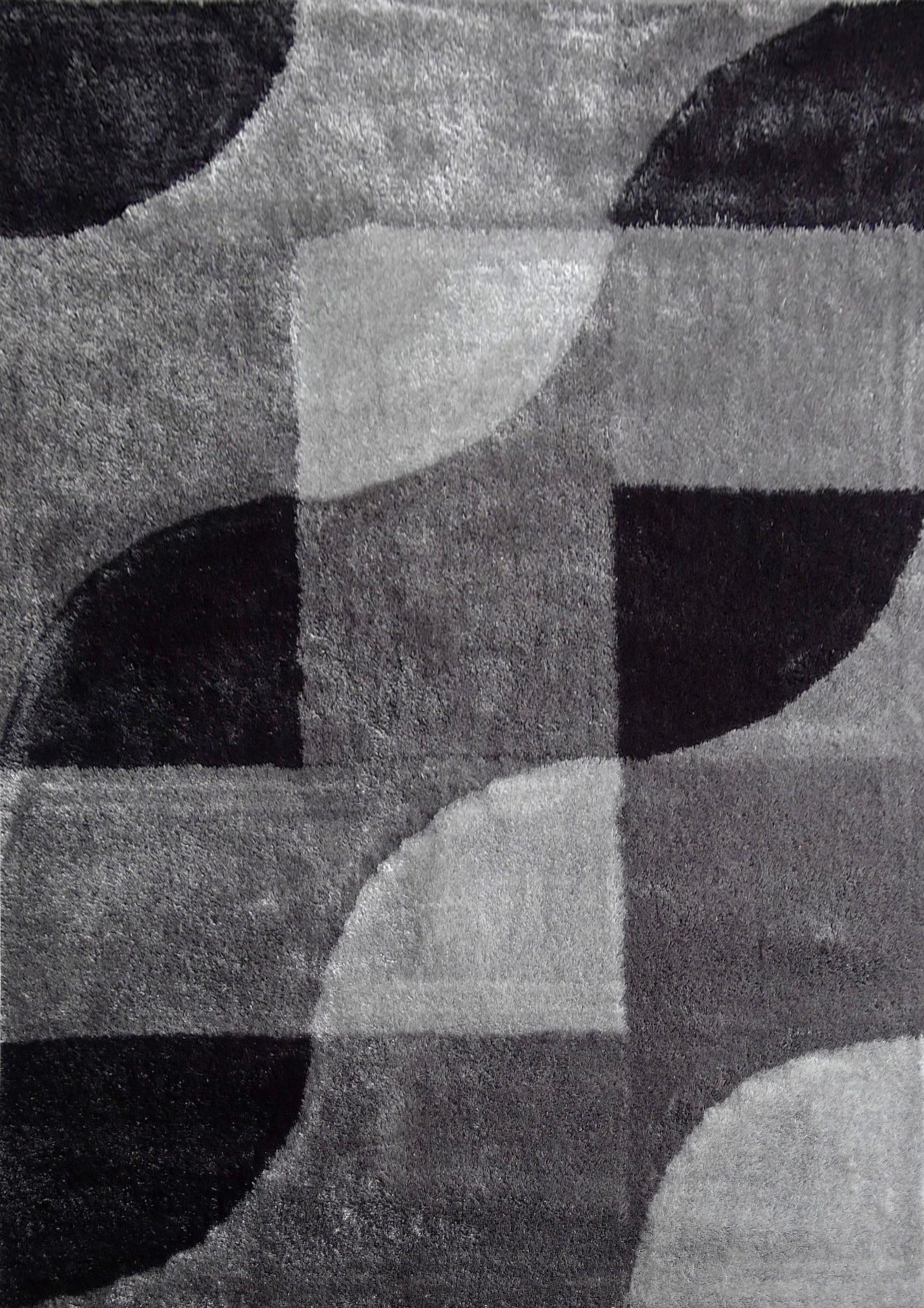 Vibrant Soft Cozy Geometric Design Shag Area Rug/Carpet