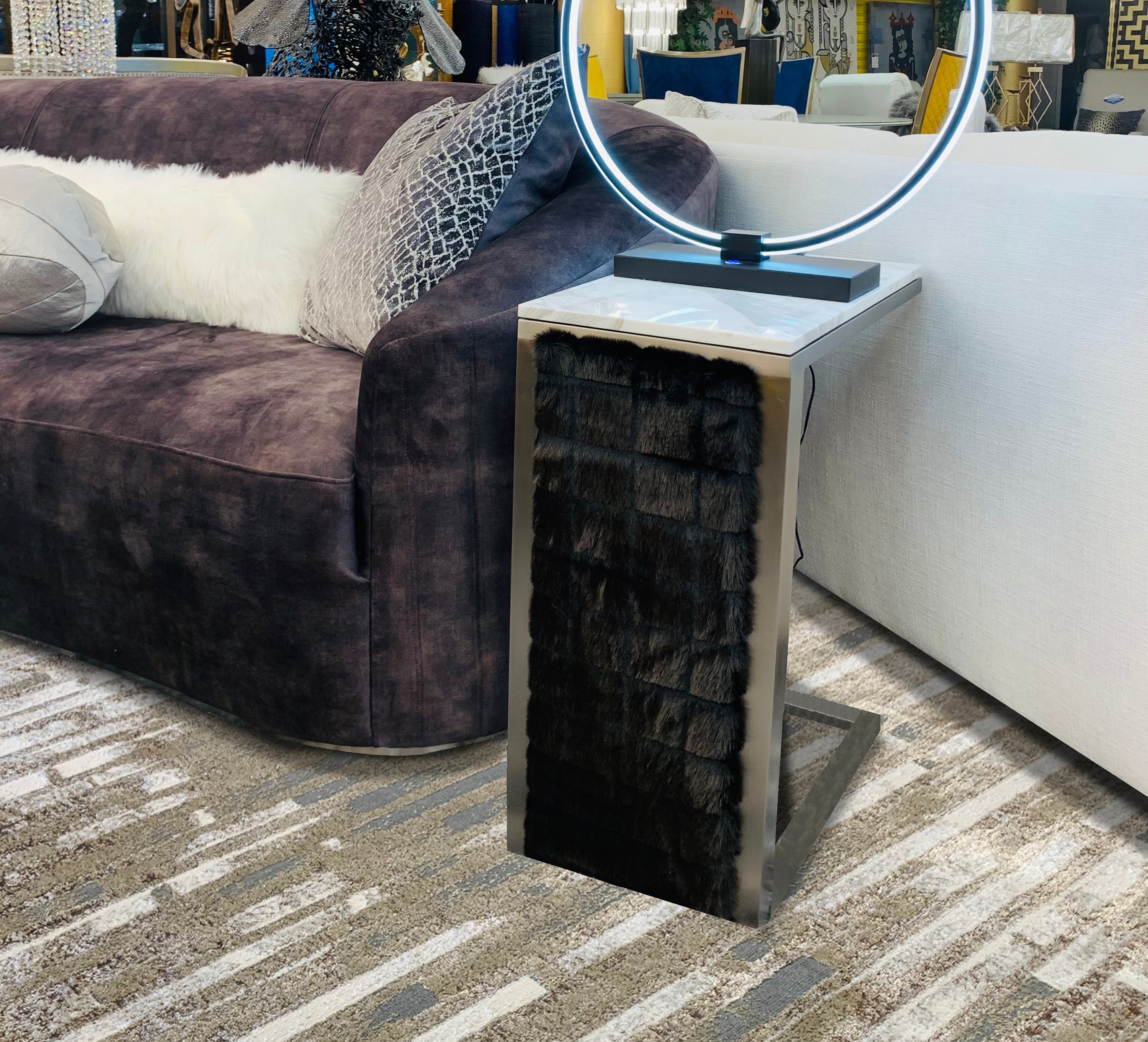 Polyester Silver/Platinum Viscose Brick Design Area Rug/Carpet - Style# Maximus 231 - Color-Changing Flat Weave Rug