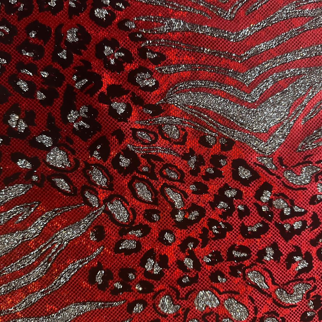 Safari Metallic Hologram Elegant Nylon Stretch Fabric | Spandex Palace