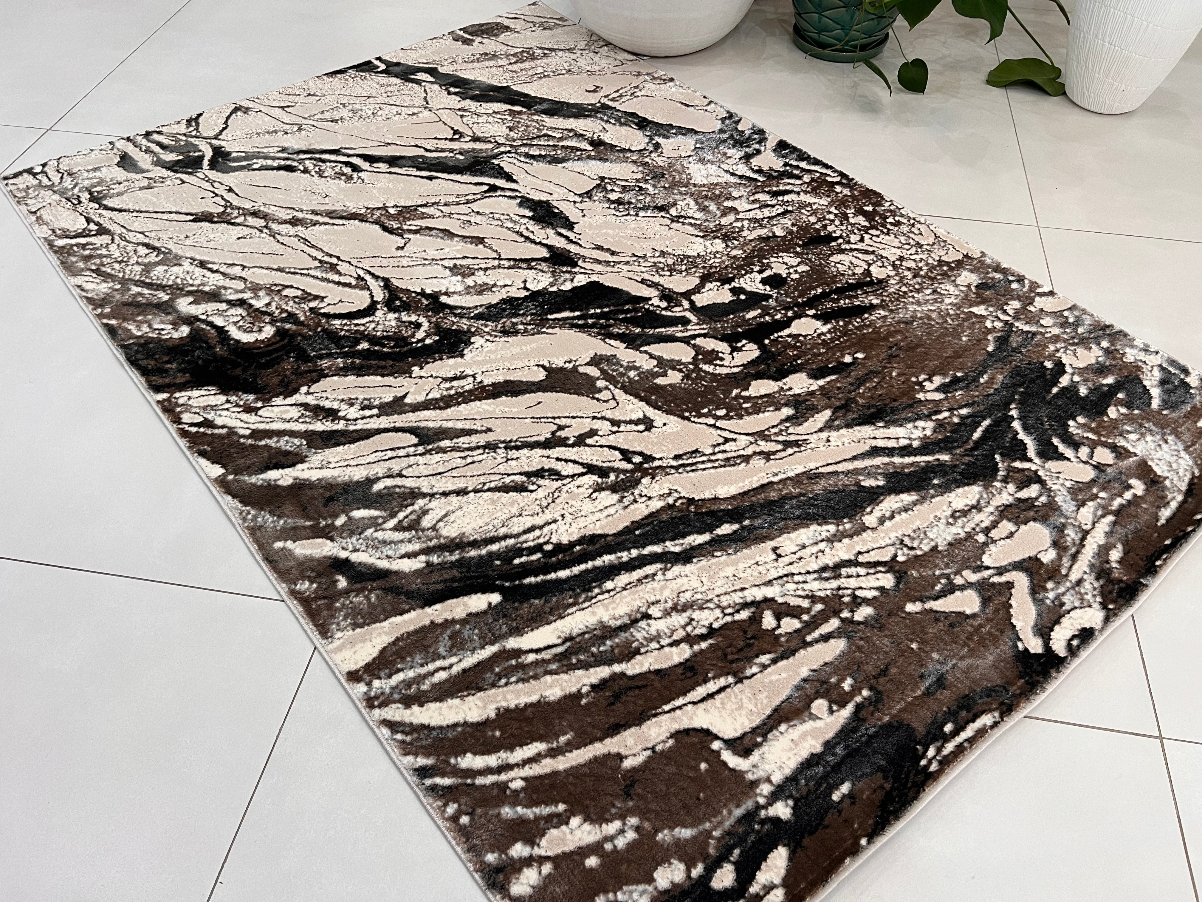 Color-Changing Polyester Viscose Blend Area Rug | Style# BIV 610 - Flat Weave Rug