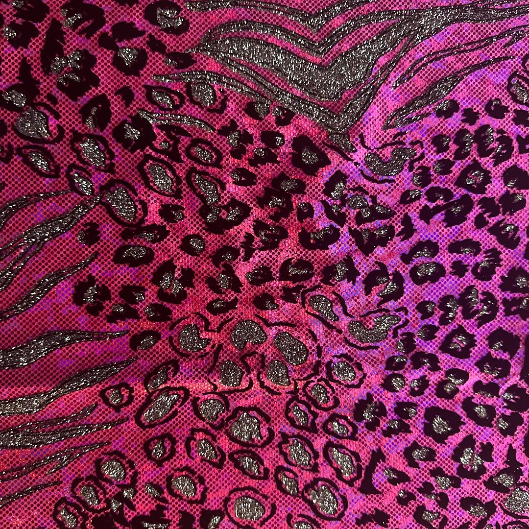 Safari Metallic Hologram Elegant Nylon Stretch Fabric | Spandex Palace