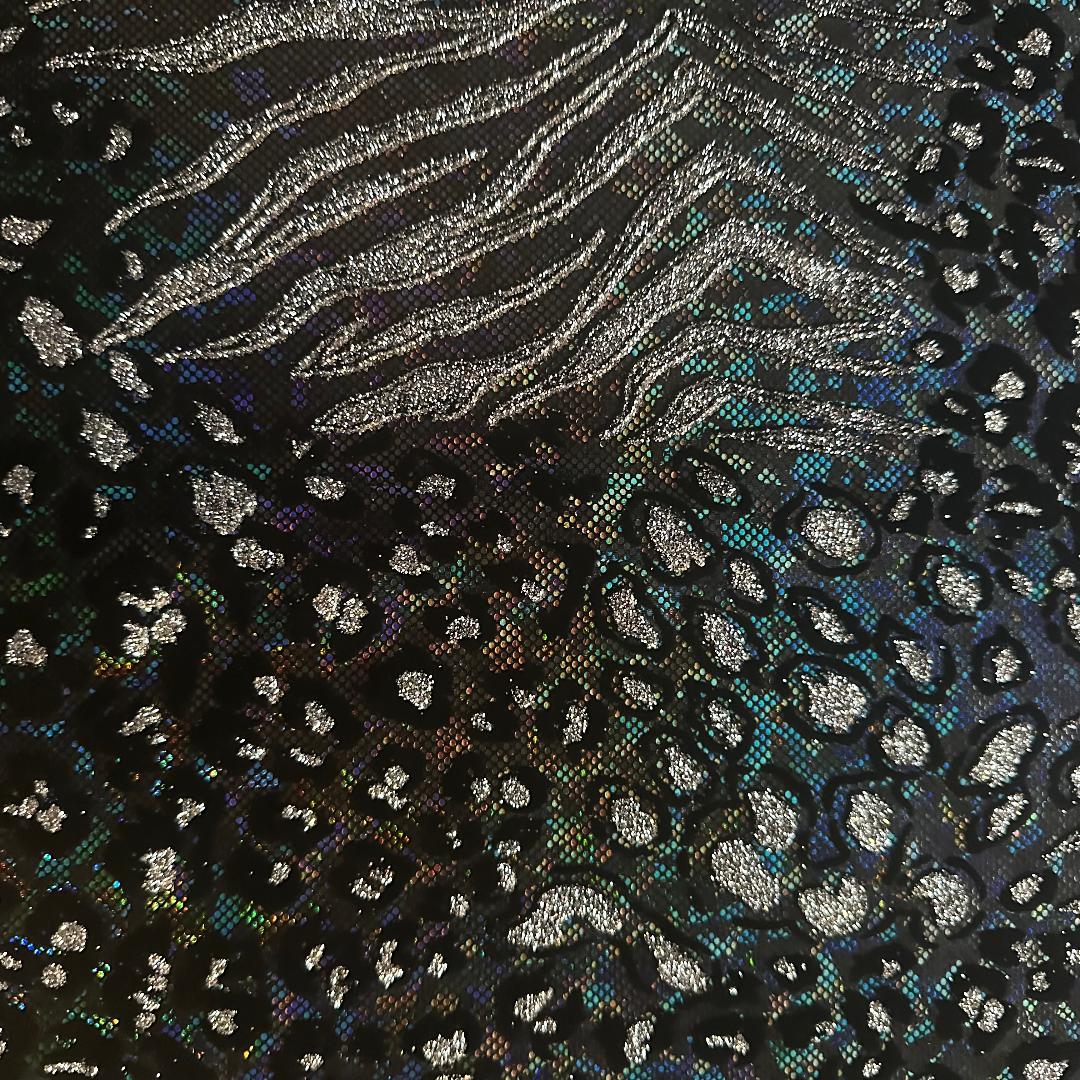 Safari Metallic Hologram Elegant Nylon Stretch Fabric | Spandex Palace