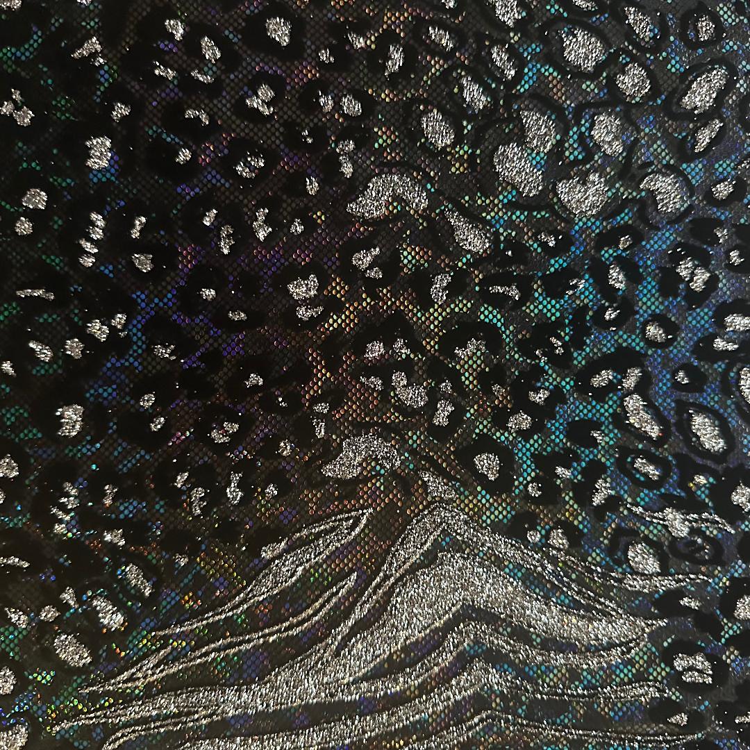 Safari Metallic Hologram Elegant Nylon Stretch Fabric | Spandex Palace