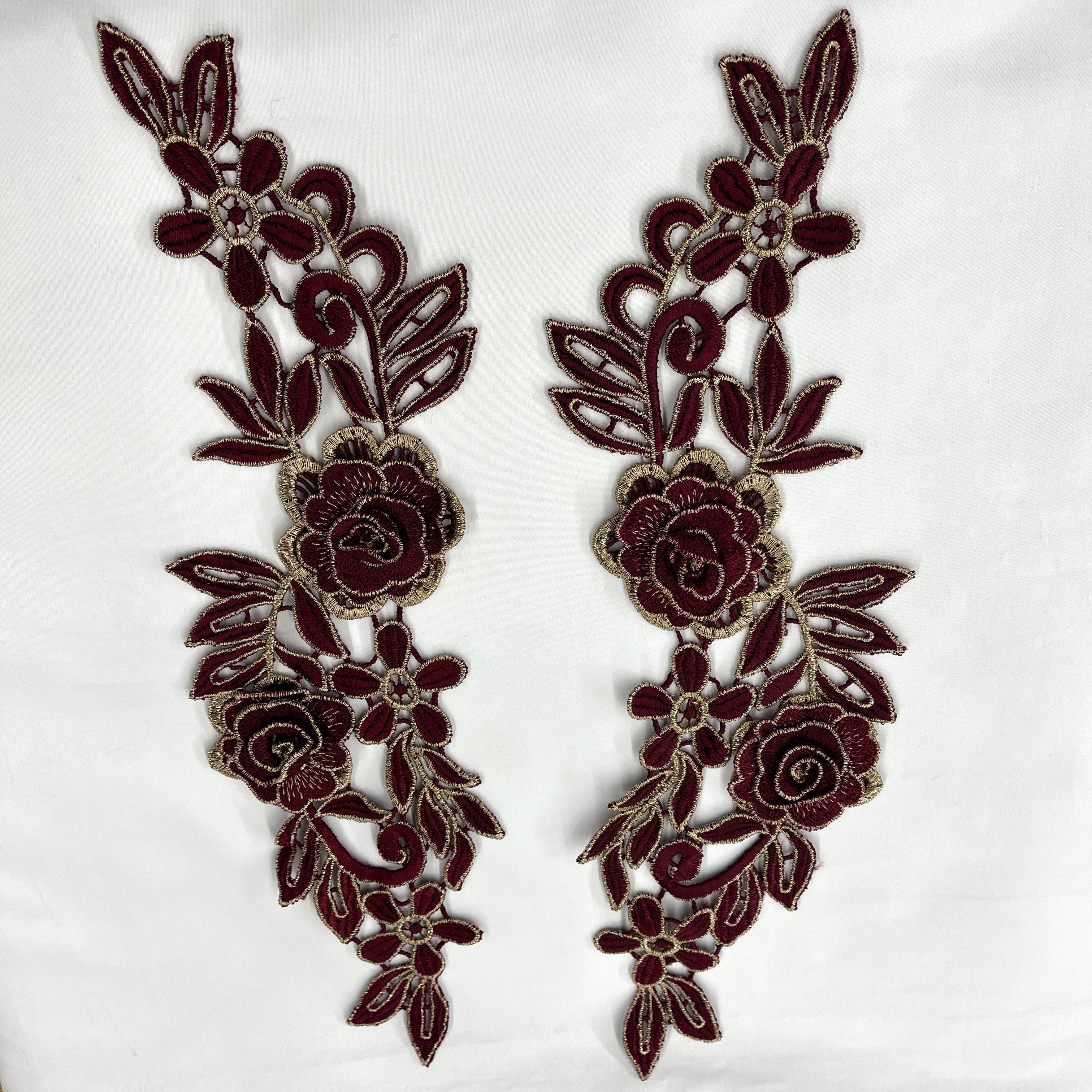 3D Floral Lace Applique Embroidered on 100% Polyester Net Mesh | Lace USA - 55305