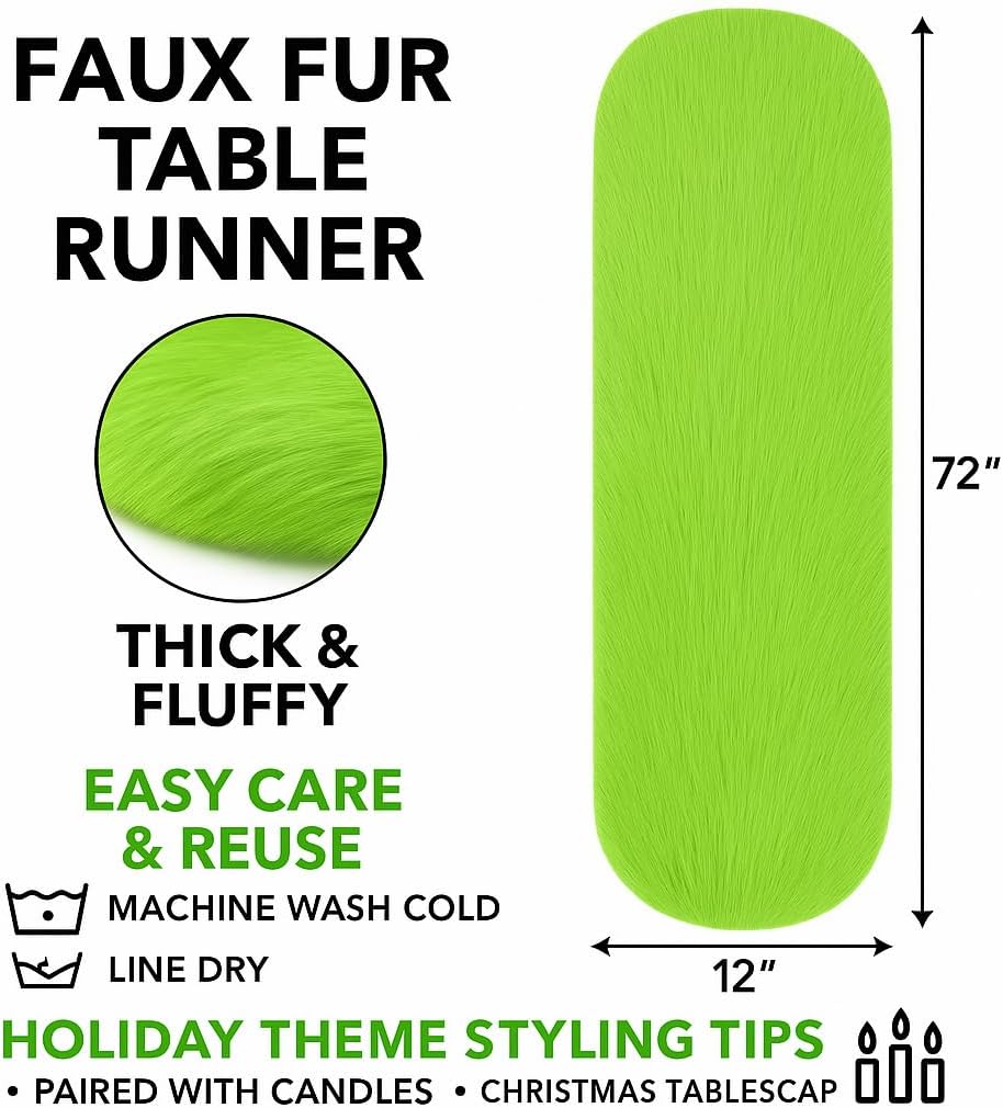 Faux Fur Table Runners – Elegant Decor for Every Occasion - Light Brown