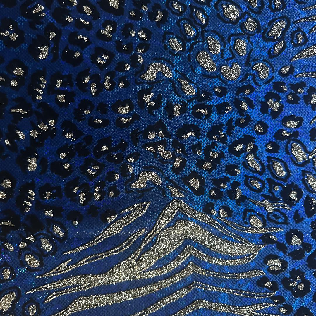 Safari Metallic Hologram Elegant Nylon Stretch Fabric | Spandex Palace