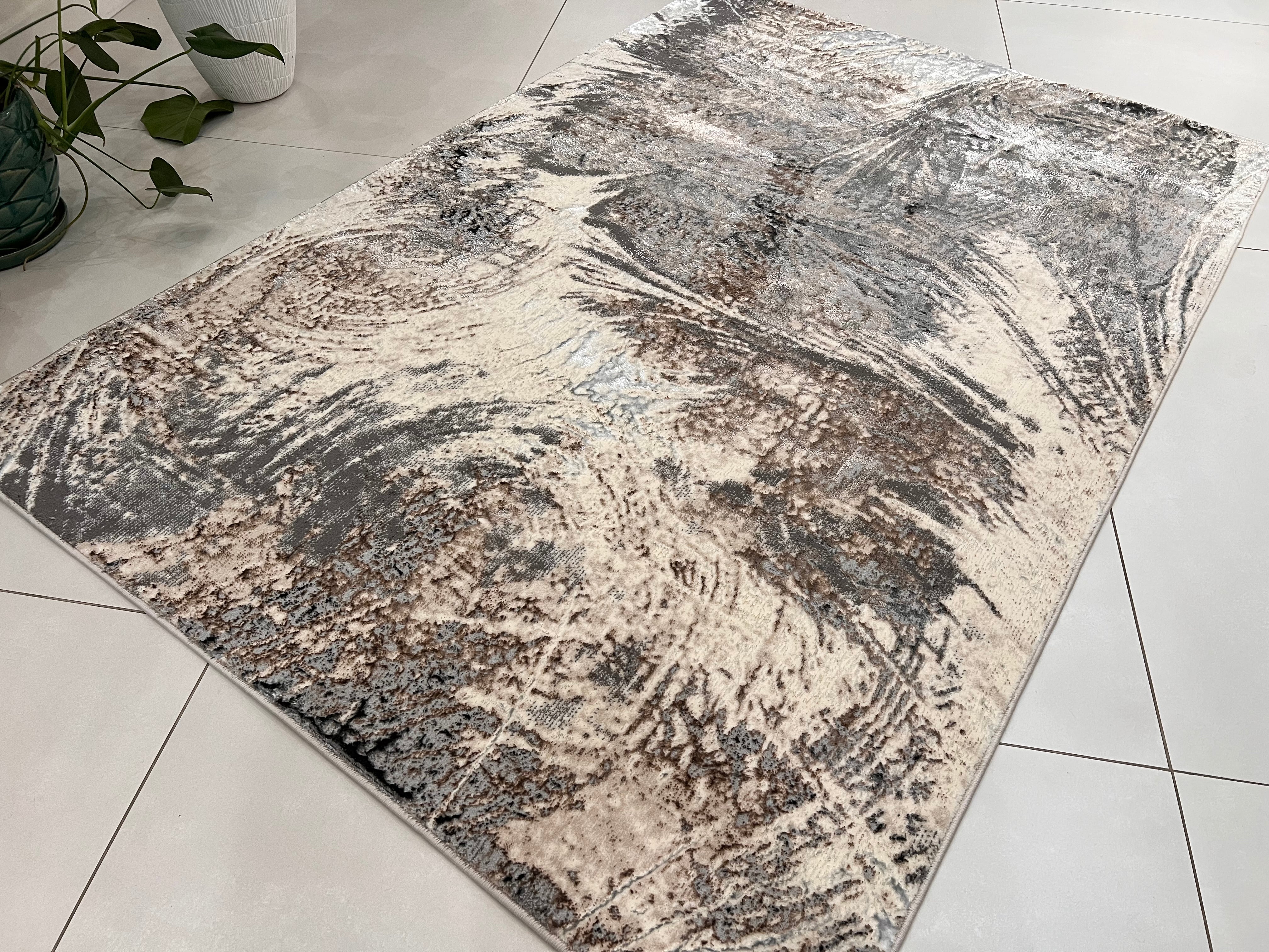 Color-Changing Polyester Viscose Blend Area Rug | Style# BIV 606 - Flat Weave Rug