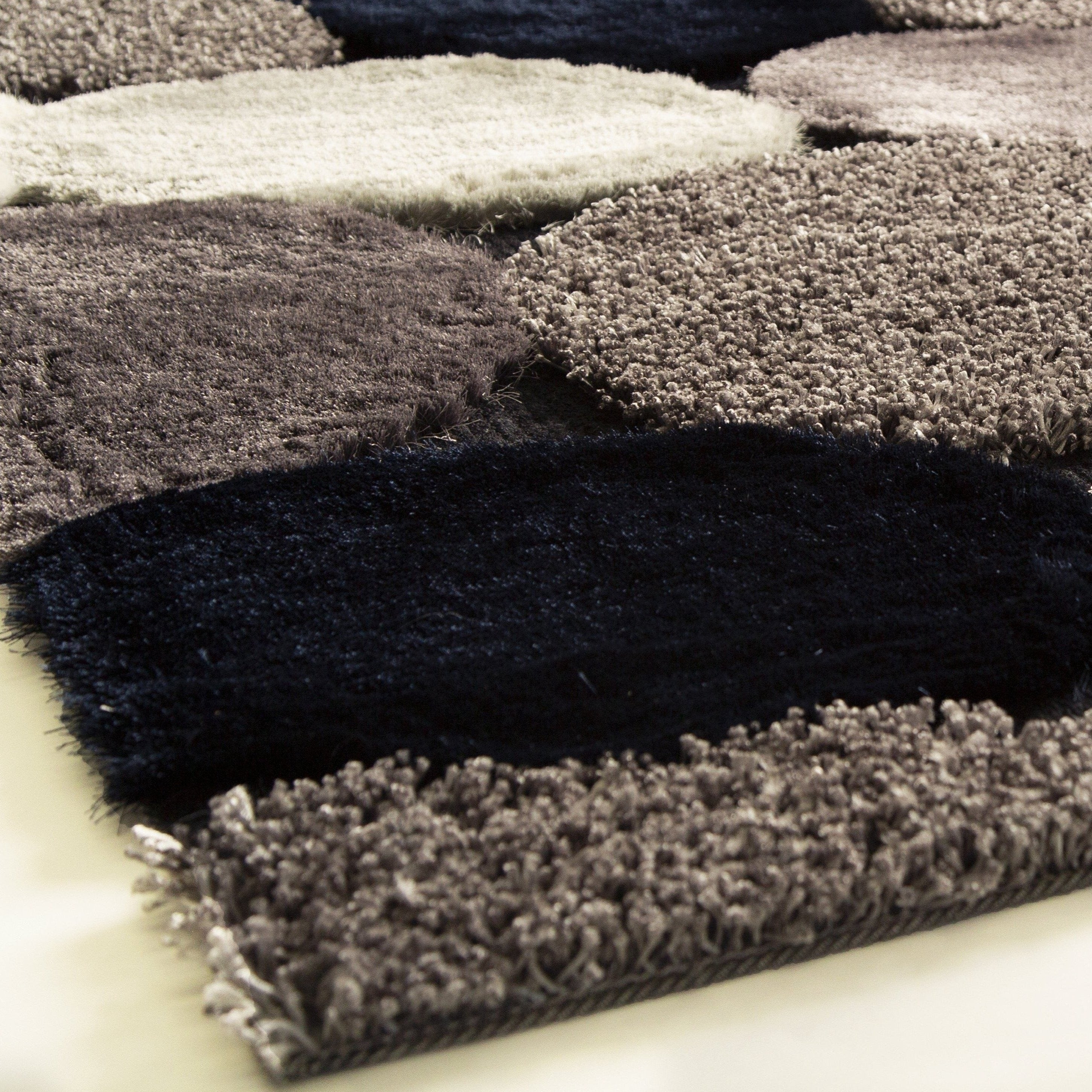 Stone Soft Plush Design Shag Area Rug/Carpet
