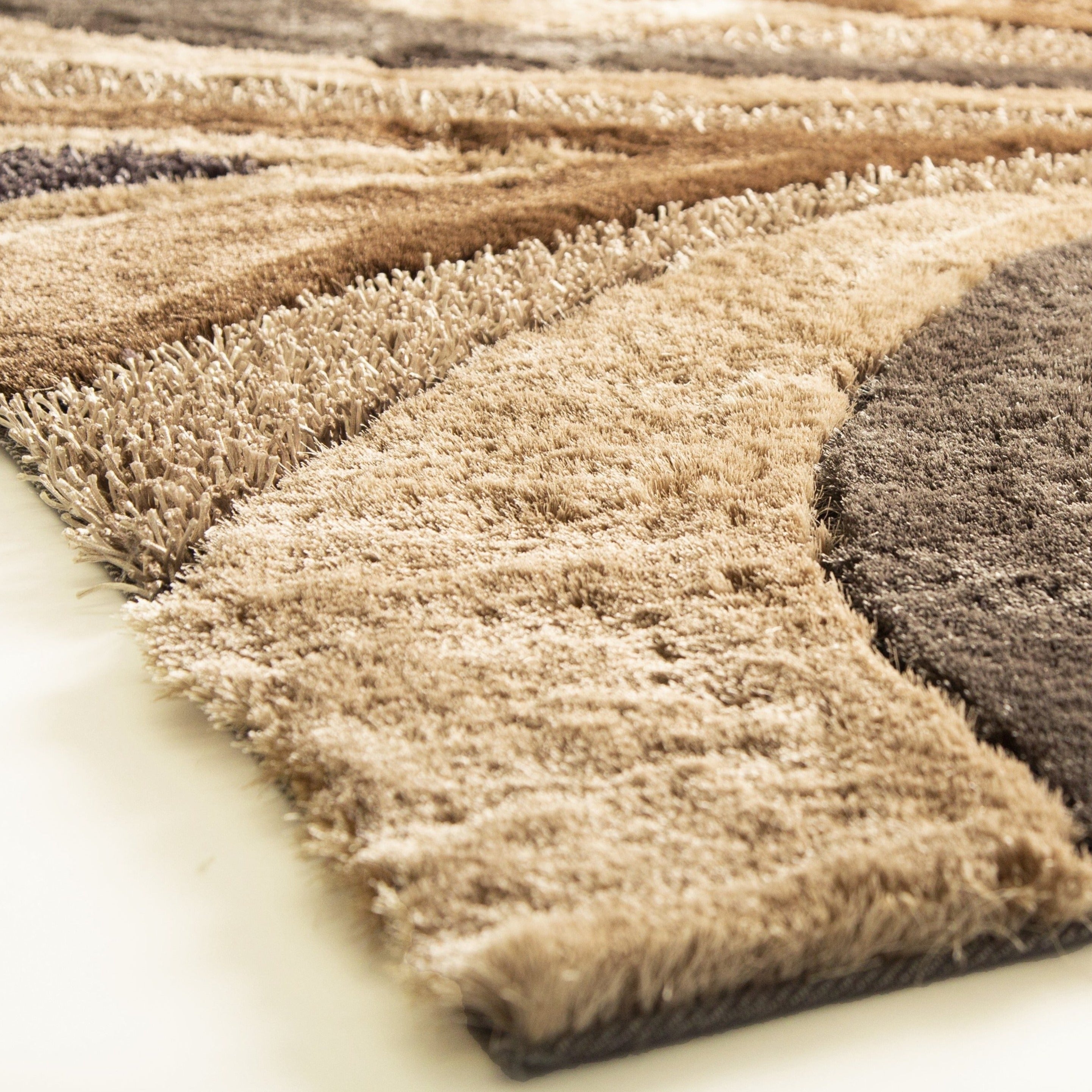 Geometric Shag Thick Design Area Rug