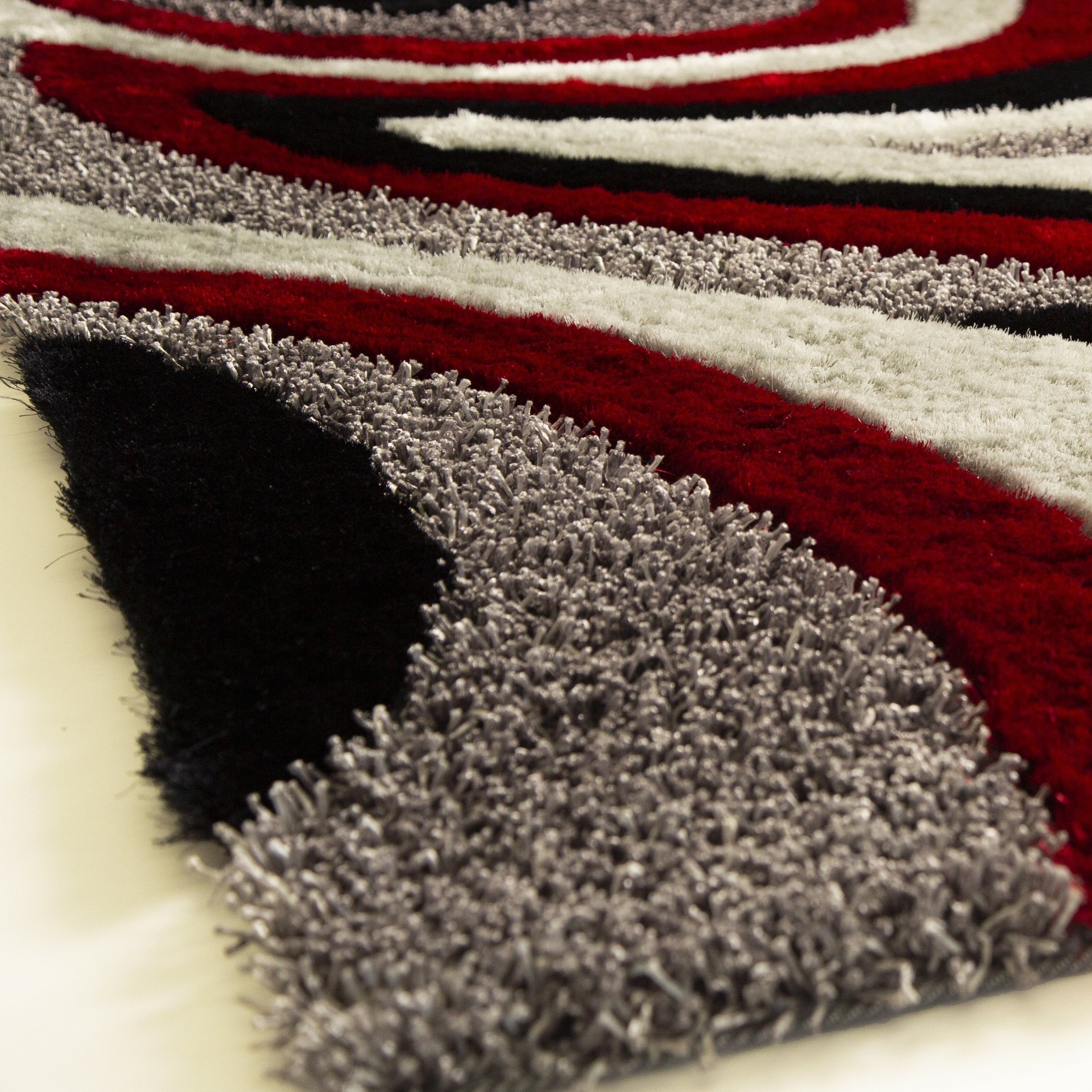 Geometric Shag Thick Design Area Rug