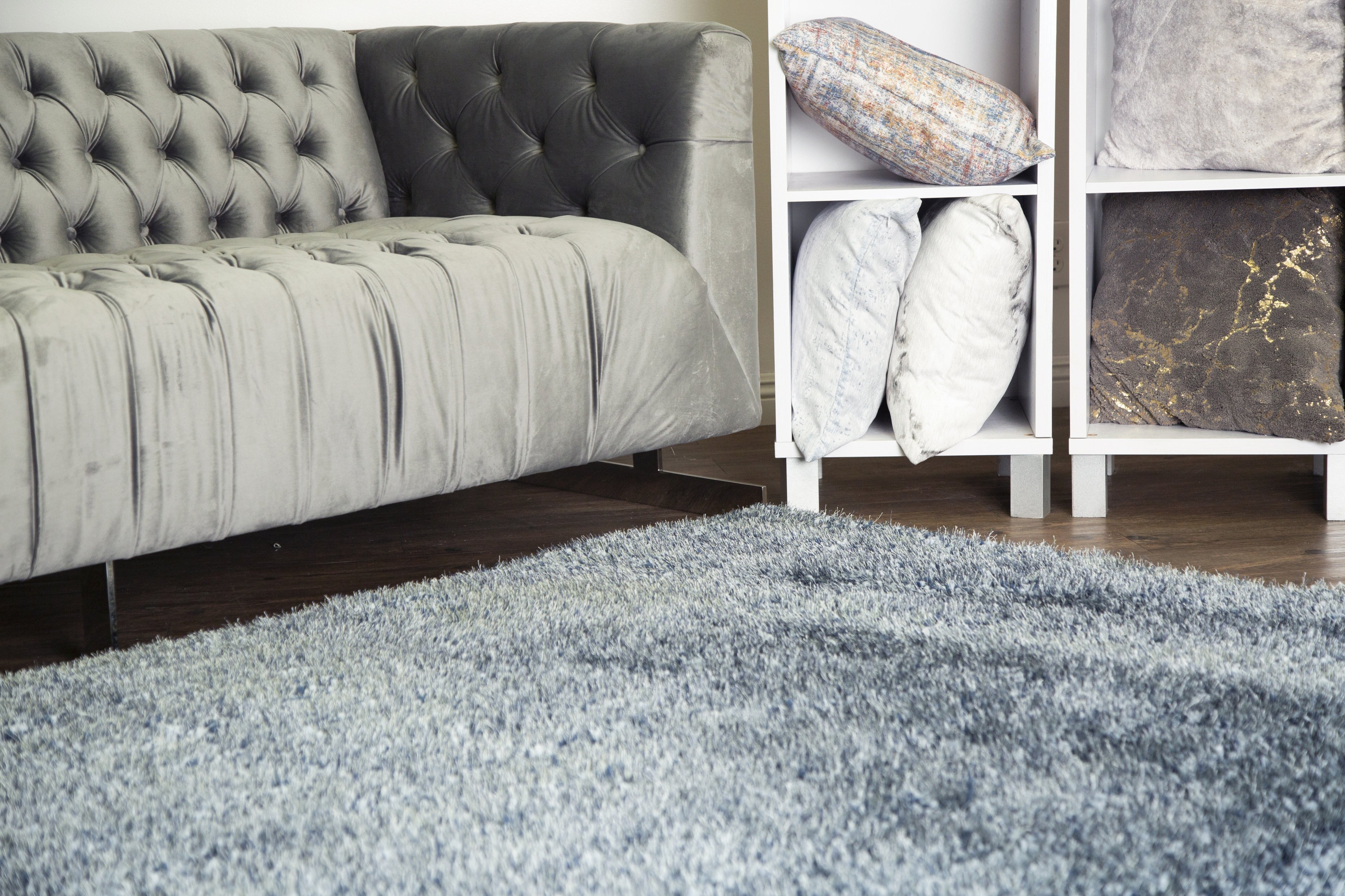Plush Fluffy Soft Shinny Multi Textural Shag Area Rug/Carpet