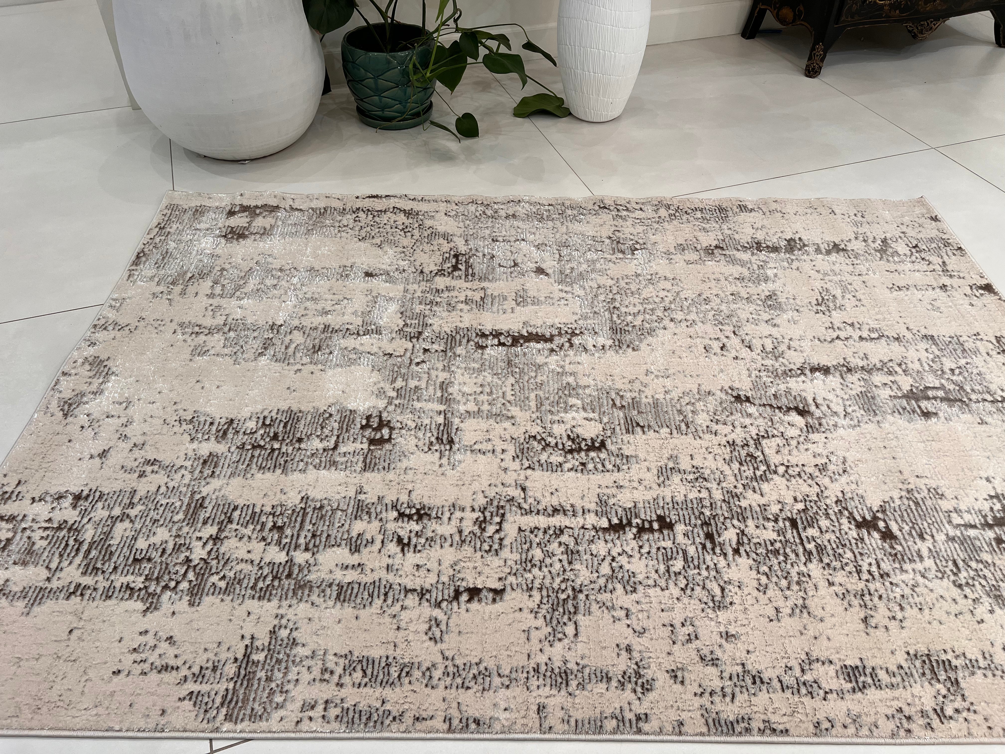 Color-Changing Polyester Viscose Blend Area Rug | Style# BIV 607 - Flat Weave Rug
