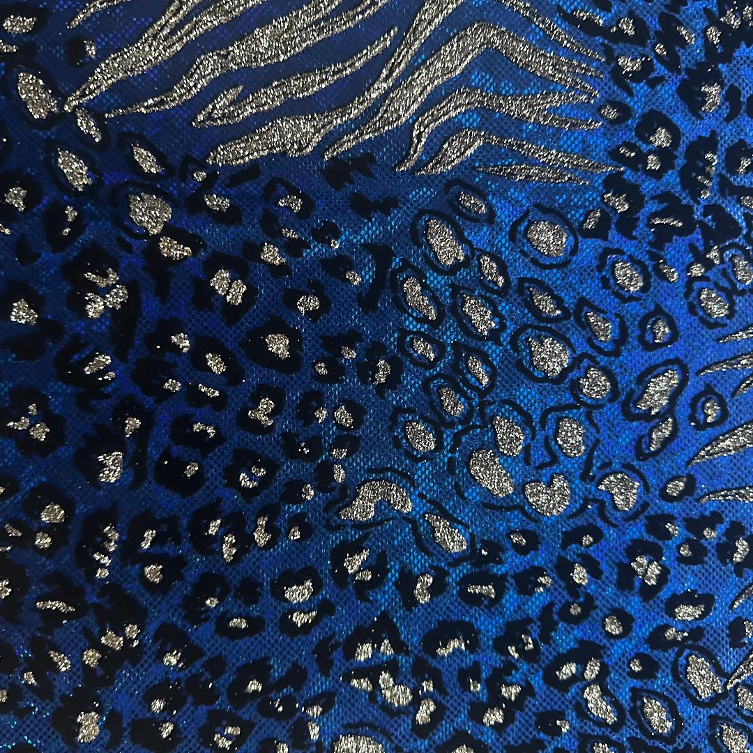 Safari Metallic Hologram Elegant Nylon Stretch Fabric | Spandex Palace