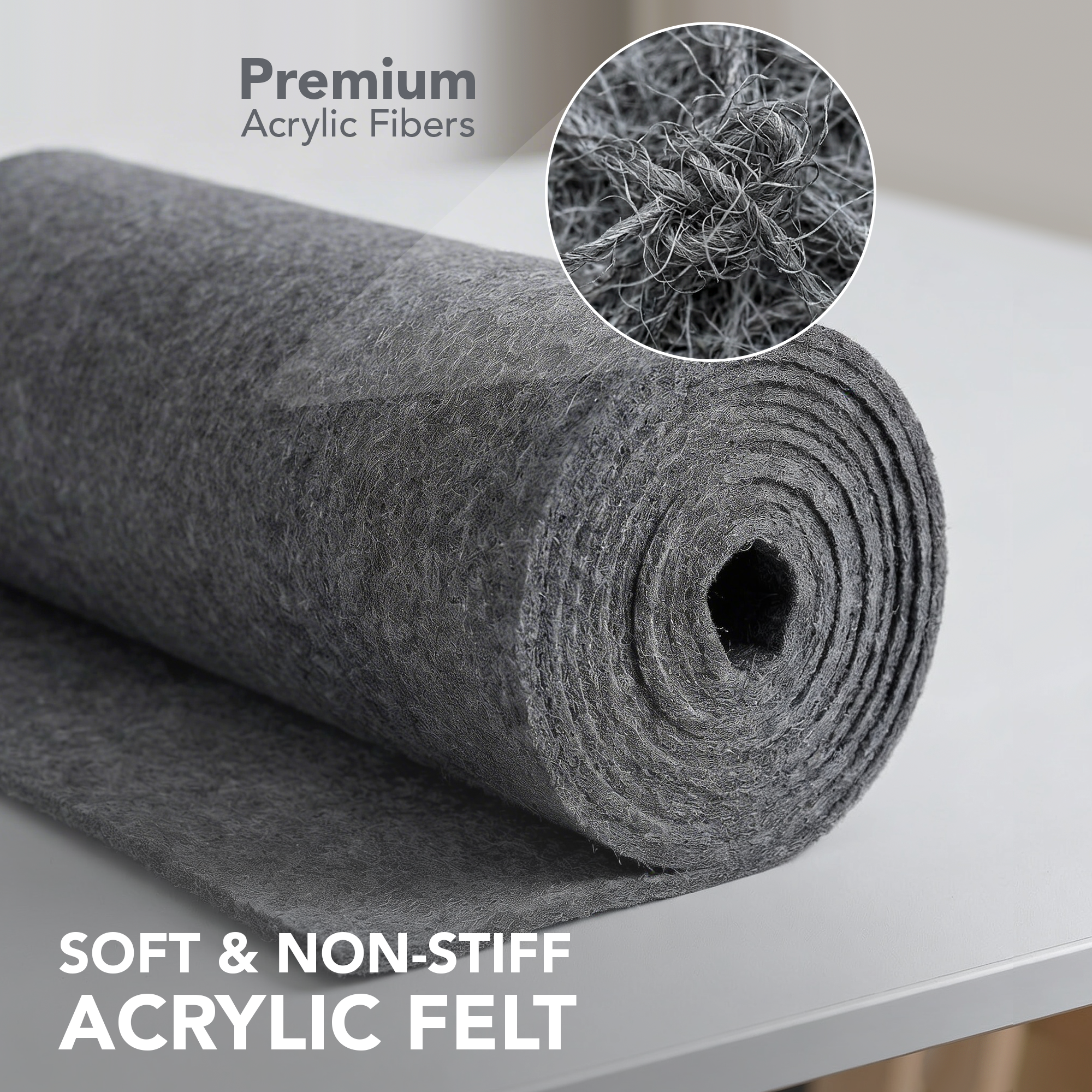 3.2mm Thick Soft Acrylic Felt Fabric – 60" Wide | FabricLA