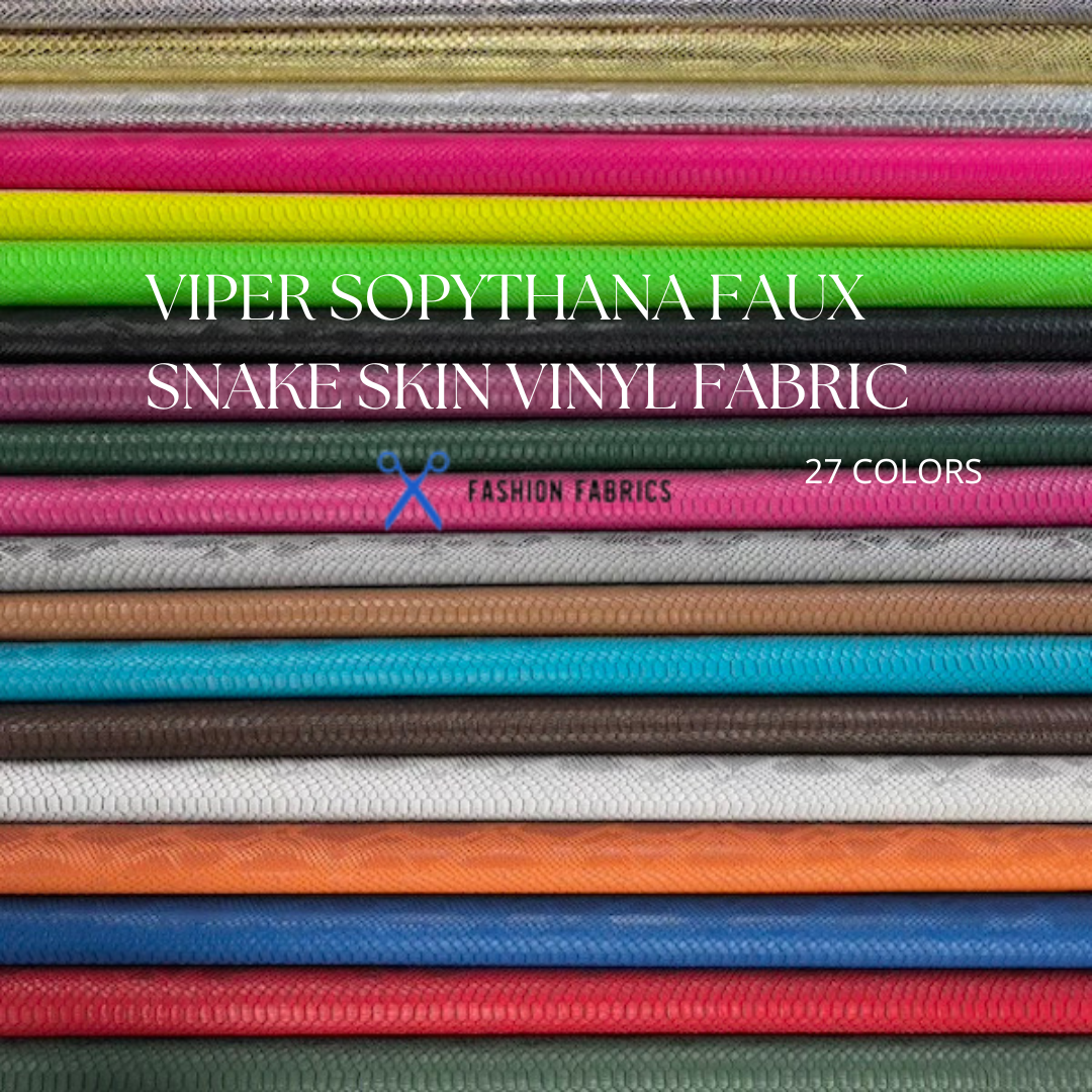 Viper Sopythana Embossed Faux Snake Skin Vinyl Fabric