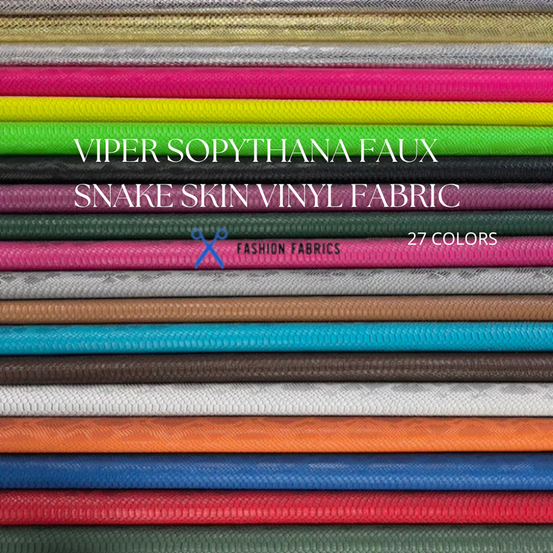 Viper Sopythana Embossed Faux Snake Skin Vinyl Fabric