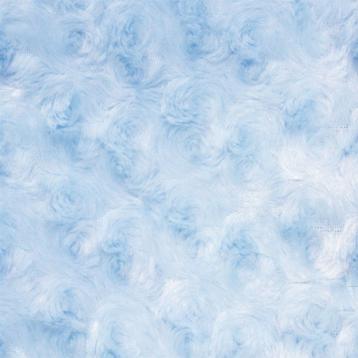 Swirl Rosebud Faux Fur Fabric