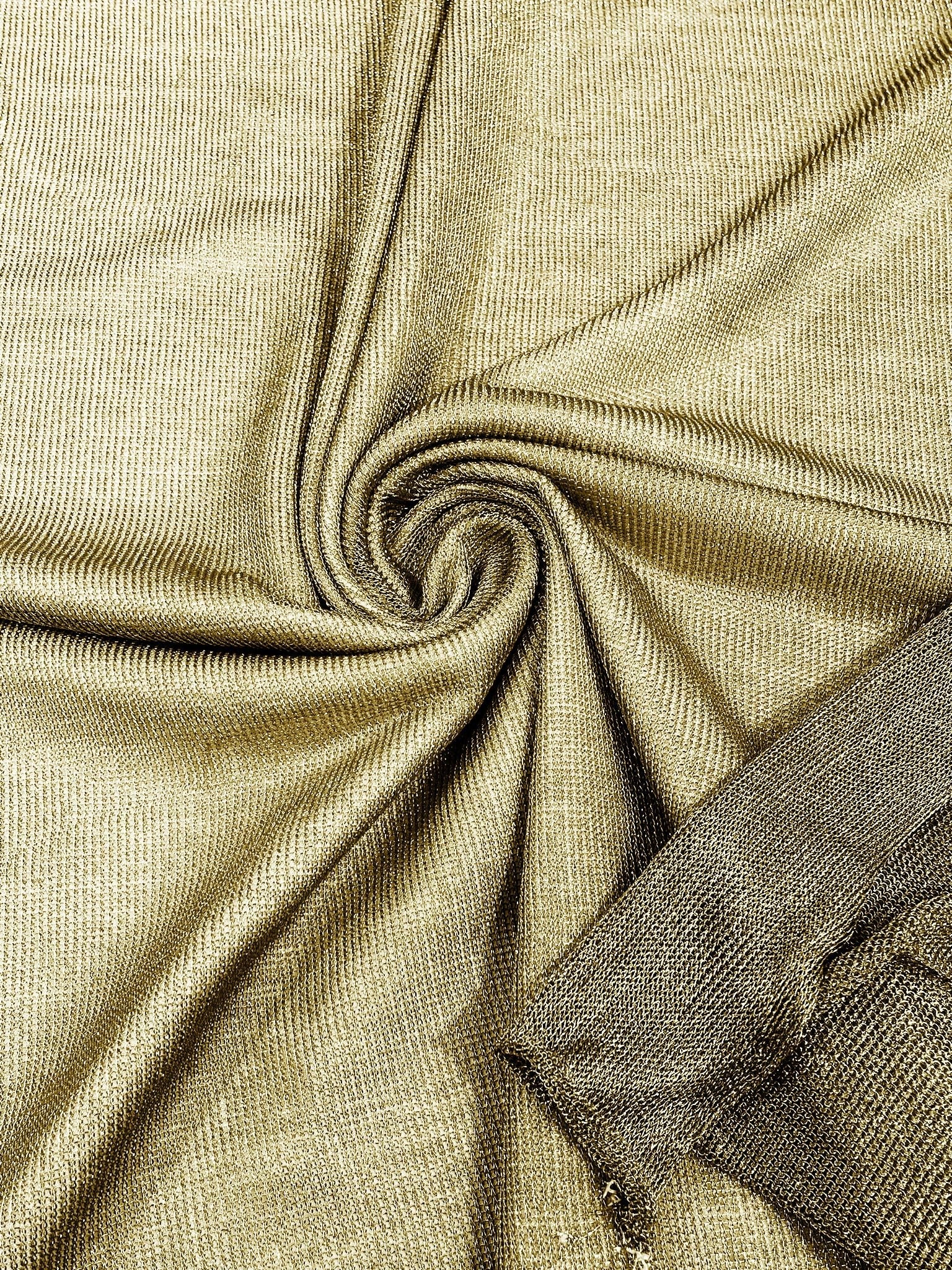 58/60" Wide Stretch Metallic Chainmail Faux Chain sheer Fabric/Cosplays Costumes.