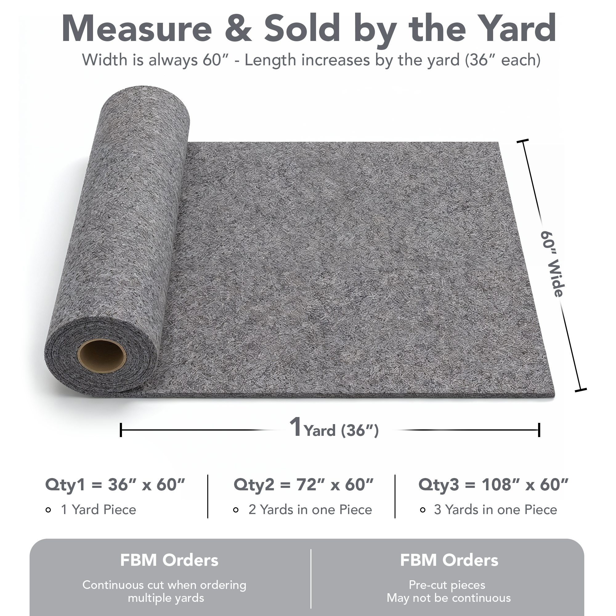 3.2mm Thick Soft Acrylic Felt Fabric – 60" Wide | FabricLA