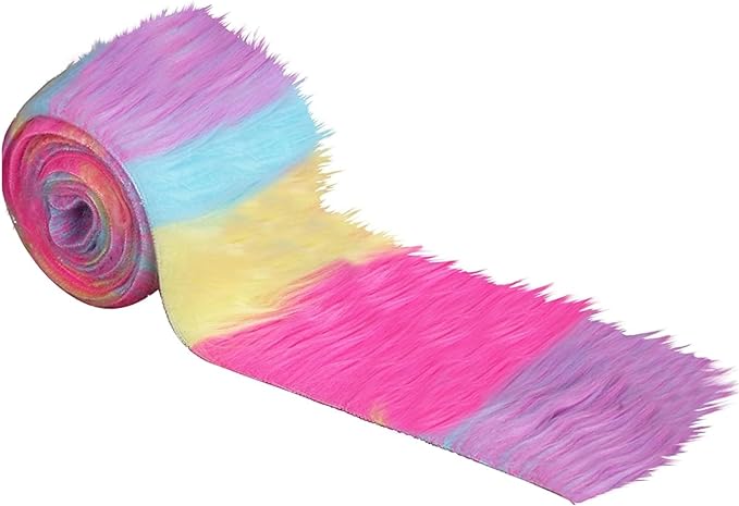 Faux Fur Fabric Trim Precut 8X60 Inch Craft DIY Costume Pack