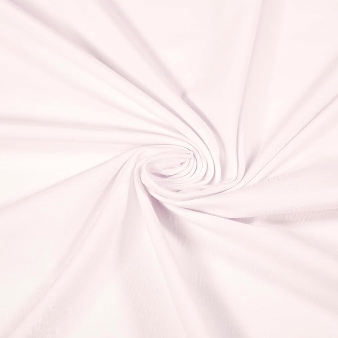 Cotton Spandex Jersey Knit Fabric | 12oz Ivory