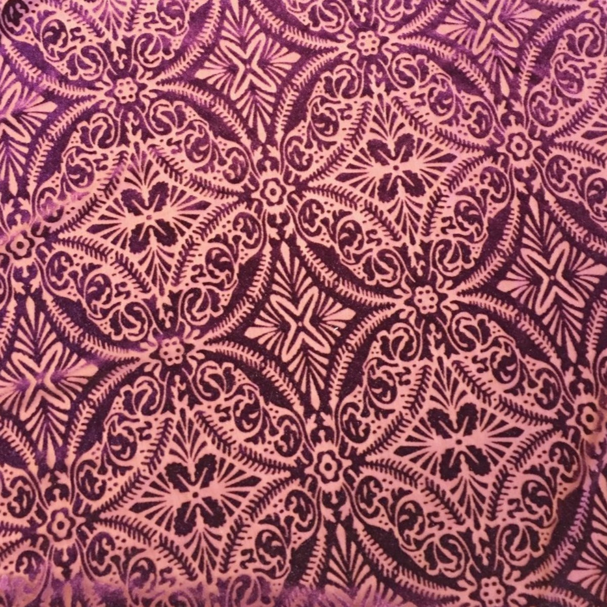 Lili Damask Burnout Stretch Velvet Fabric