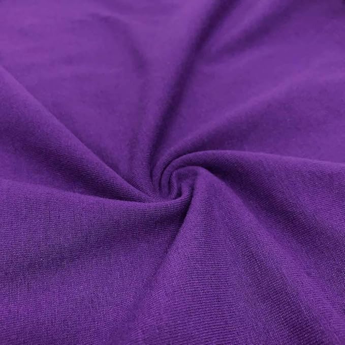 12oz Cotton Spandex Jersey Knit Fabric | Purple