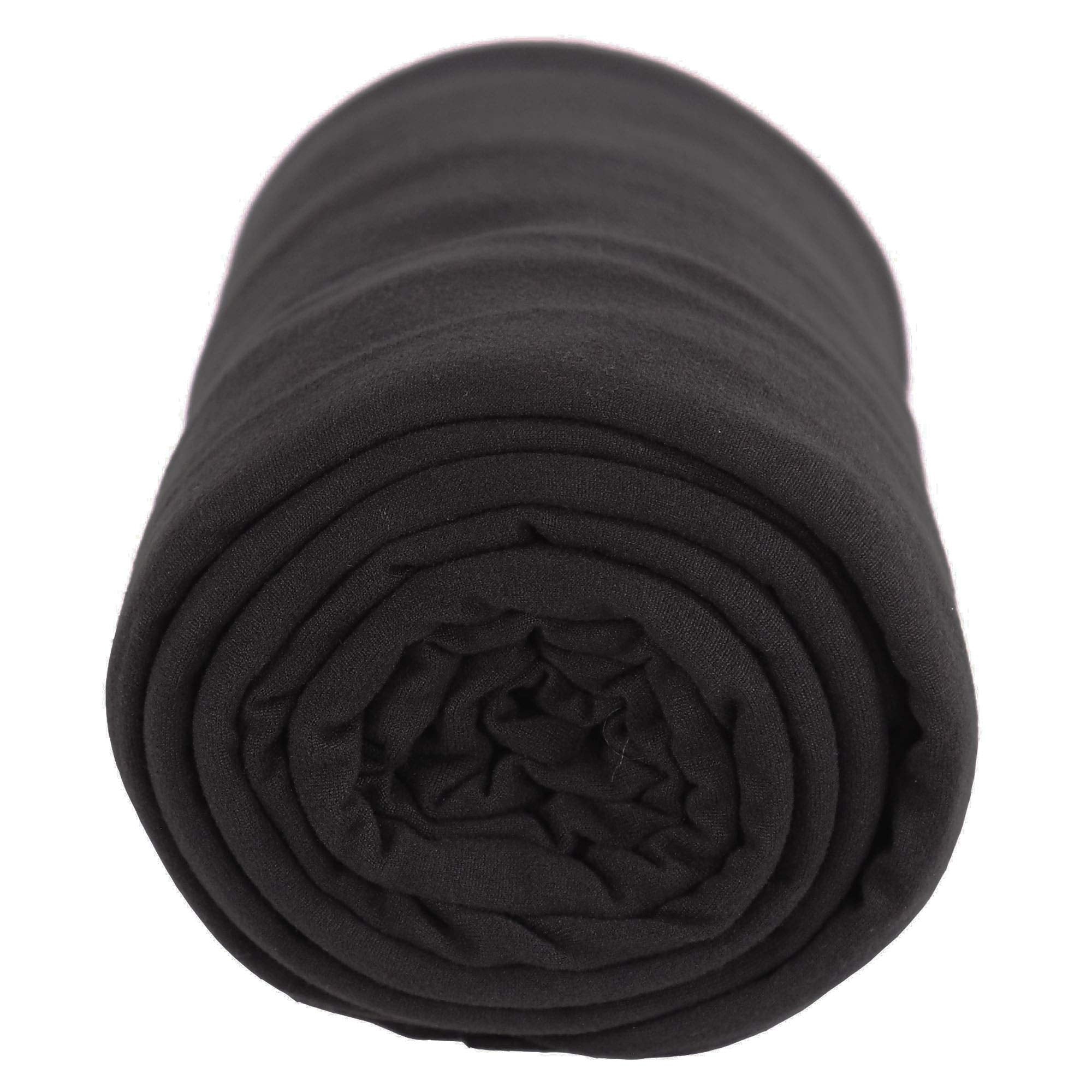 FabricLA DTY Double Brushed Poly Spandex Knit Fabric – Black