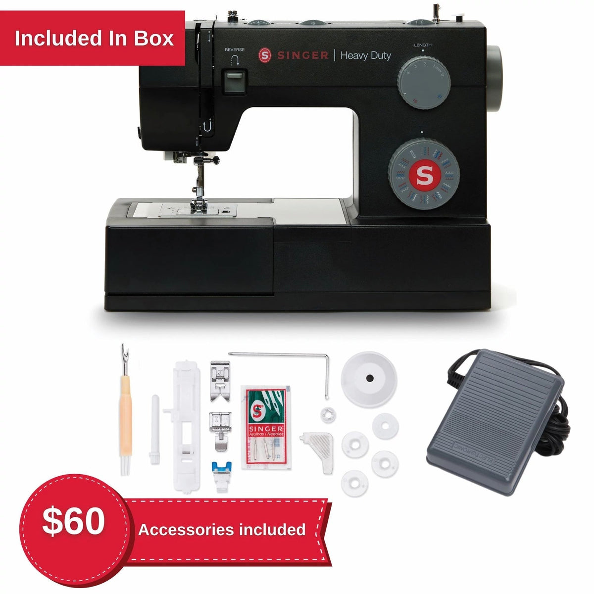 SINGER® Heavy Duty 4432 Black Sewing Machine - Special Edition