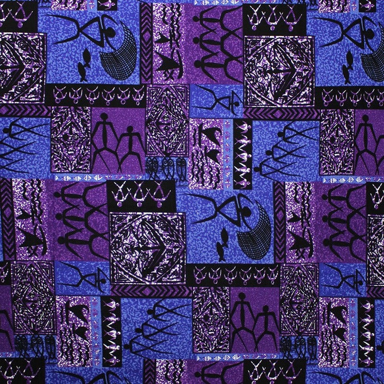Hawaiian Tapa Petroglyphs Light Barkcloth Fabric | Islands Fabric