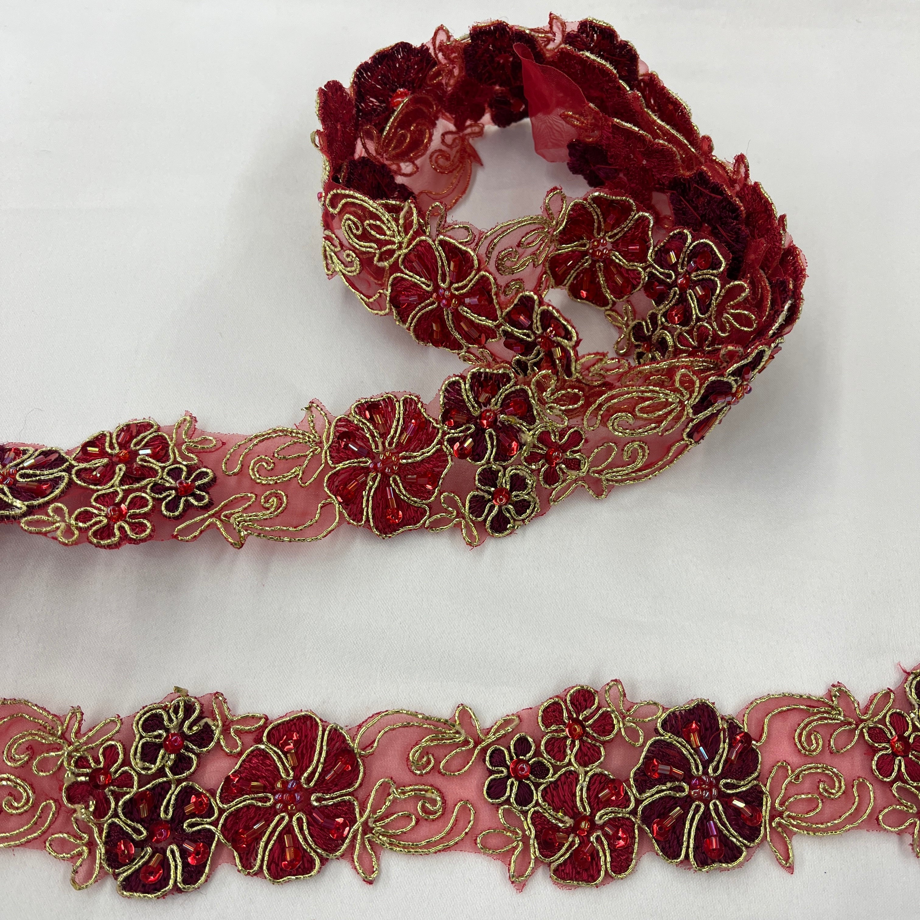 Beaded & Corded Lace Trim for Dresses, Costumes & DIY | Lace USA - 96281N-BP