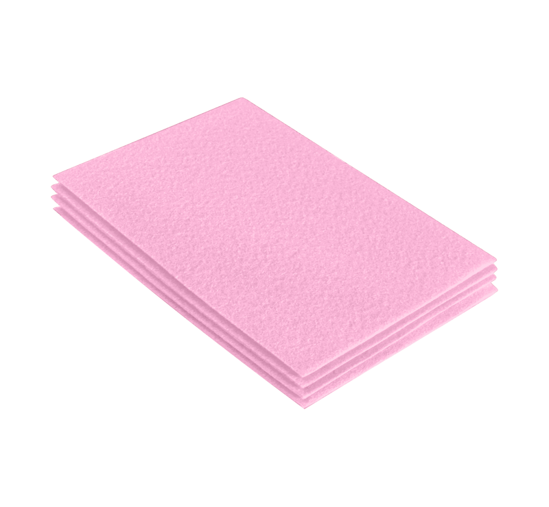 Acrylic Felt Sheet Packs 9"X12" | Baby Pink