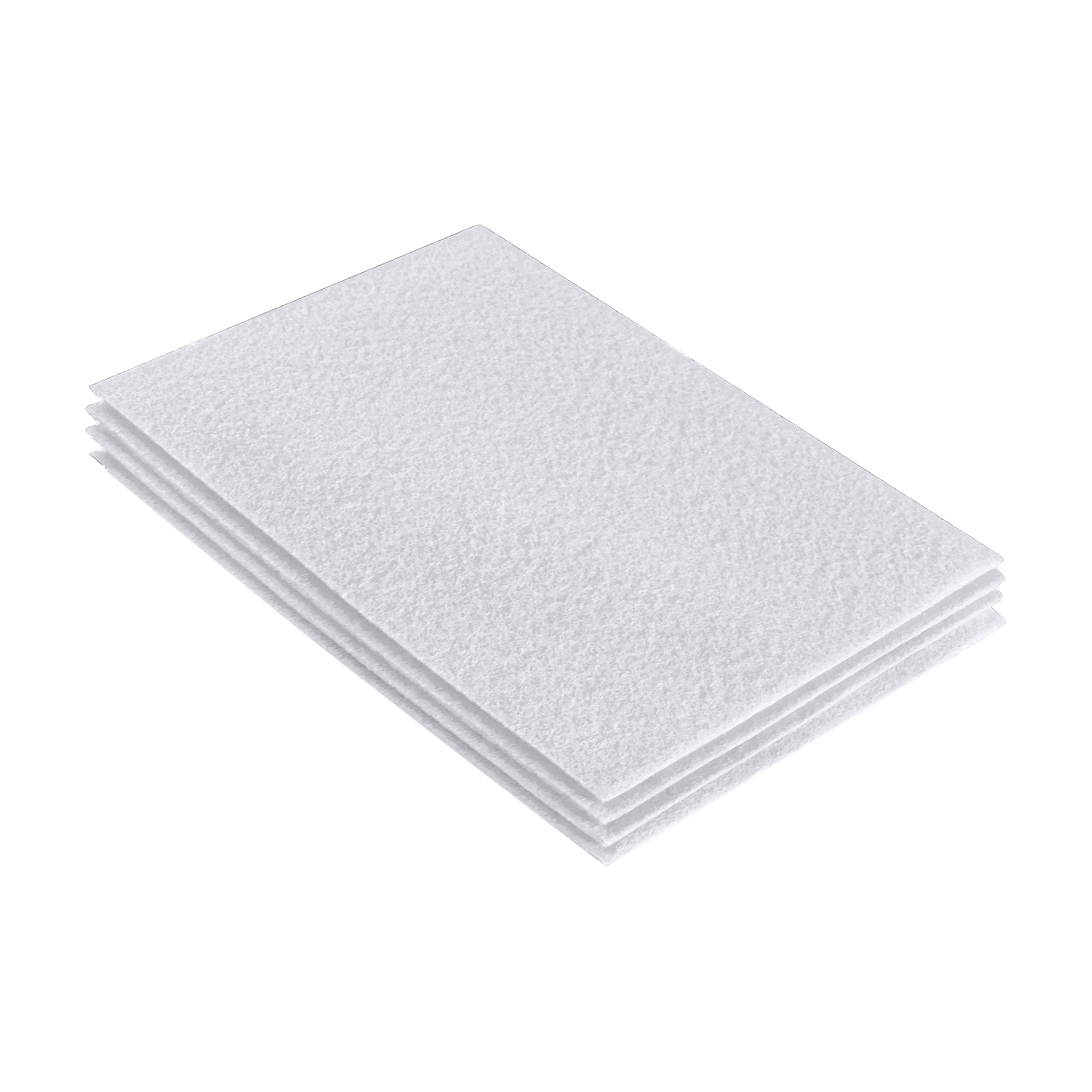 Acrylic Felt Sheet Packs - 9"X12" | White