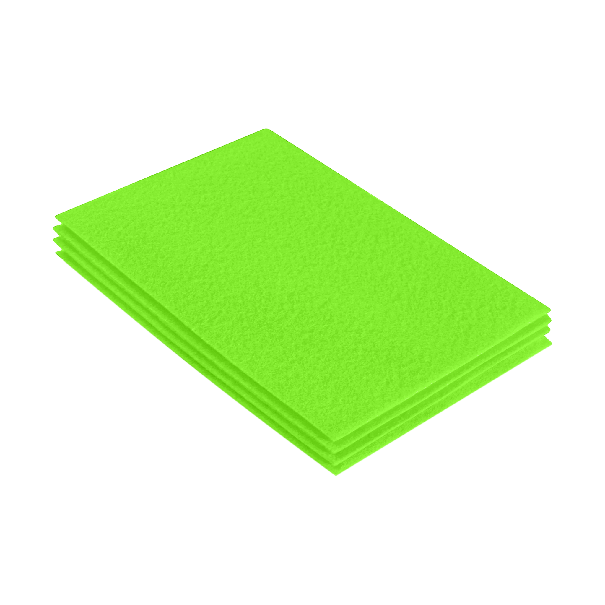 Acrylic Felt Sheet Packs 9"X12" | Neon Green