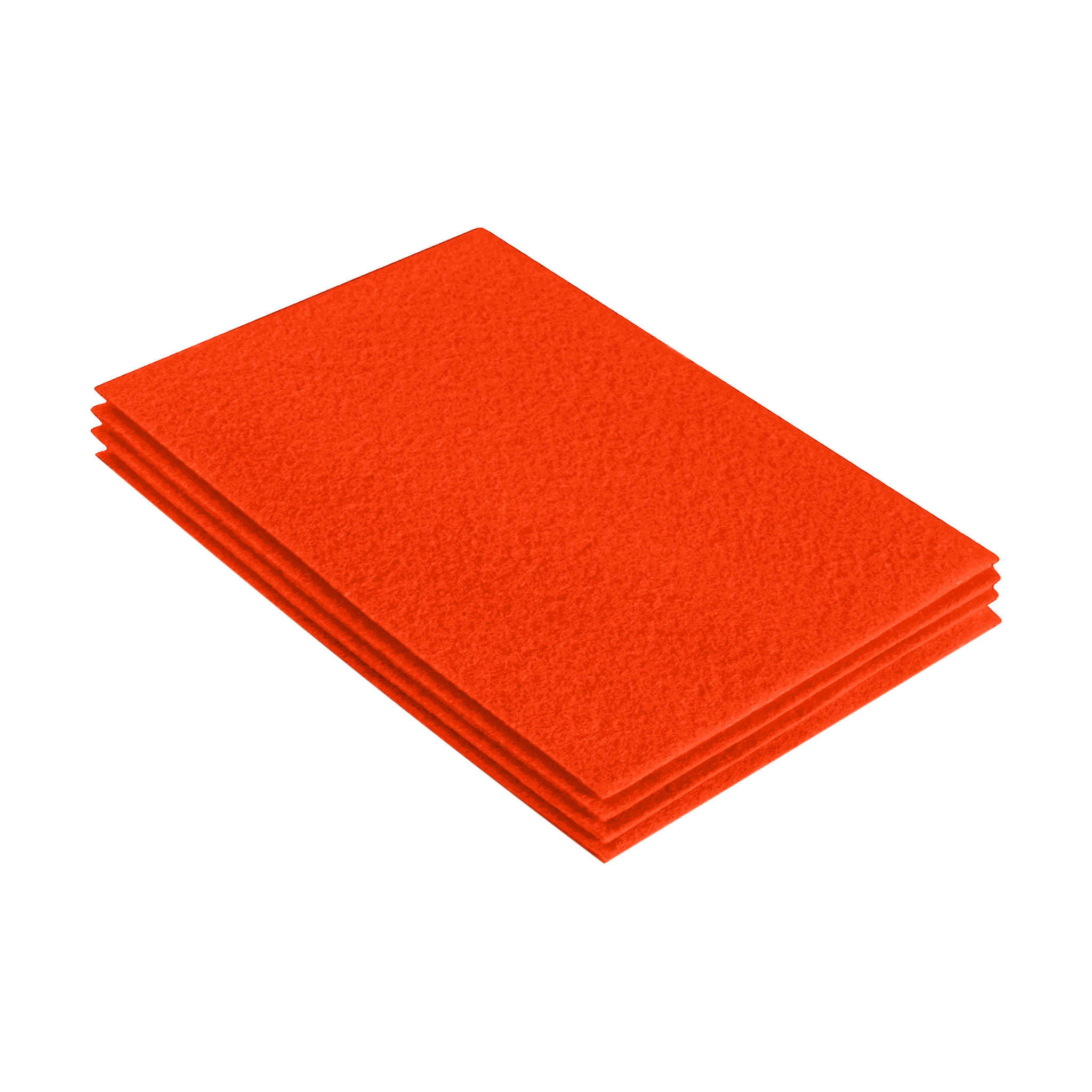 Acrylic Felt Sheet Packs 9"X12" | Neon Orange