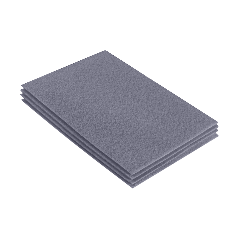 Acrylic Felt Sheet Packs 9"X12" | Grey