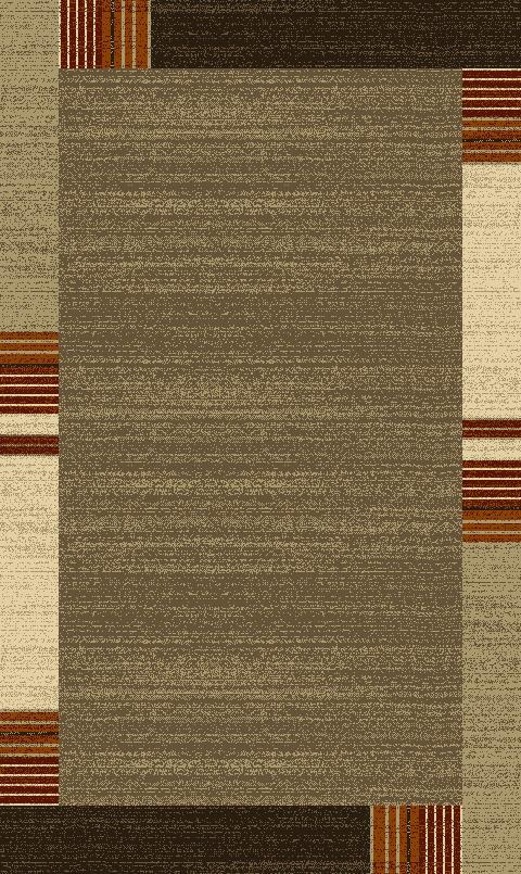 Luxuriously Durable Plush Faded Area Rug With Border Design